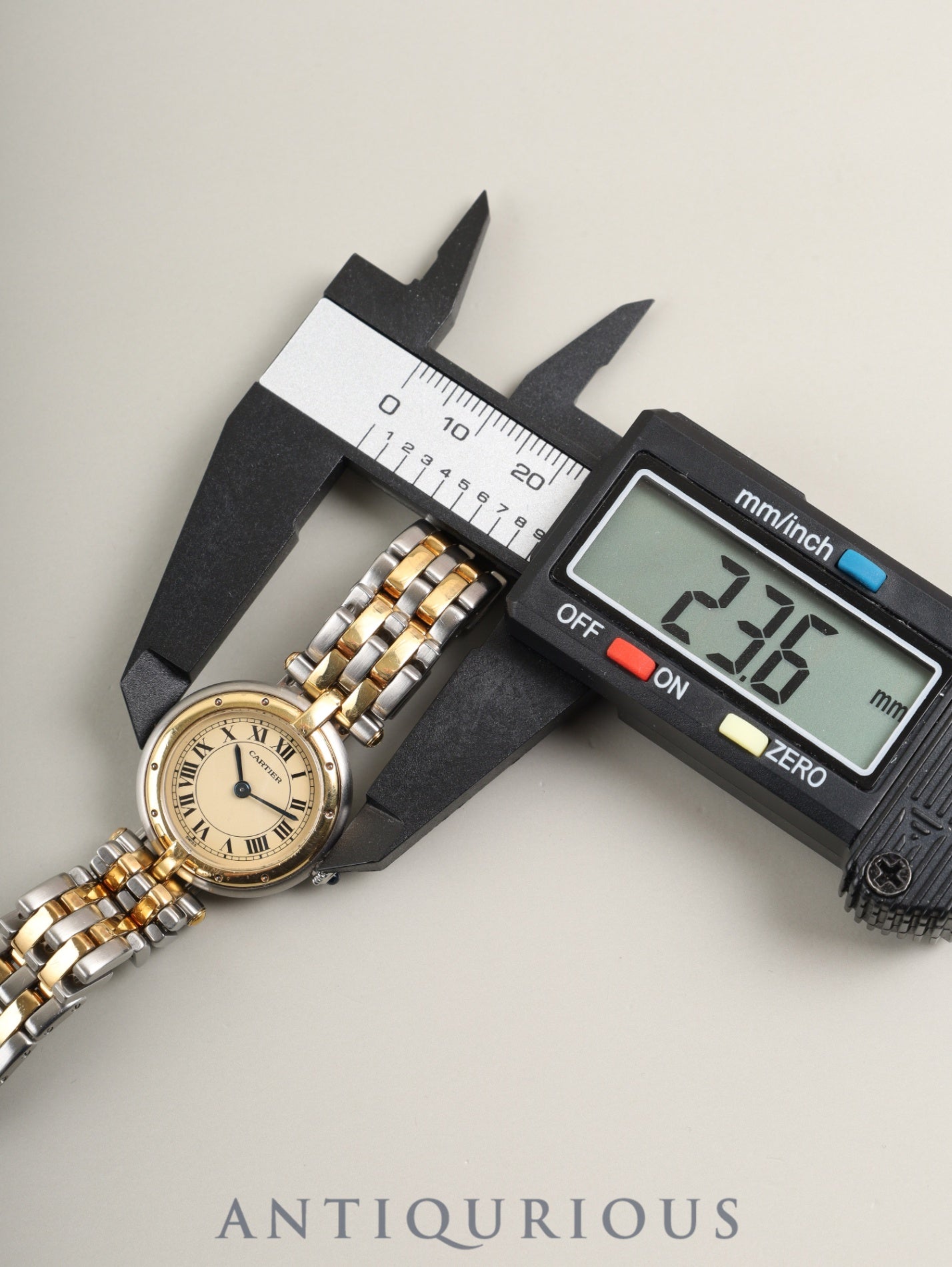 Cartier Panthère Vendôme SM 84084242 / 166920 Quartz Cal.157 SS/YG 2-row ivory Roman dial (SWISS表記) Box, warranty (blank), overhauled