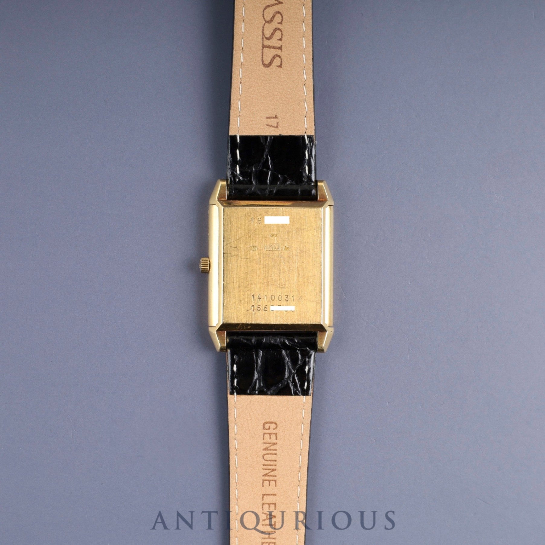 ジャガー・ルクルト レベルソⅡ 1410031 手巻き Cal.- 750 革 純正尾錠(GP) シルバーアラビア文字盤 1980年代製 オーバーホール済み