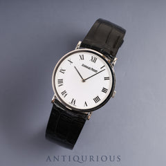 Audemars Piguet Extra Flat Hand-wound Cal.2080 WG Leather Genuine Buckle (750) White Dial 31.6mm