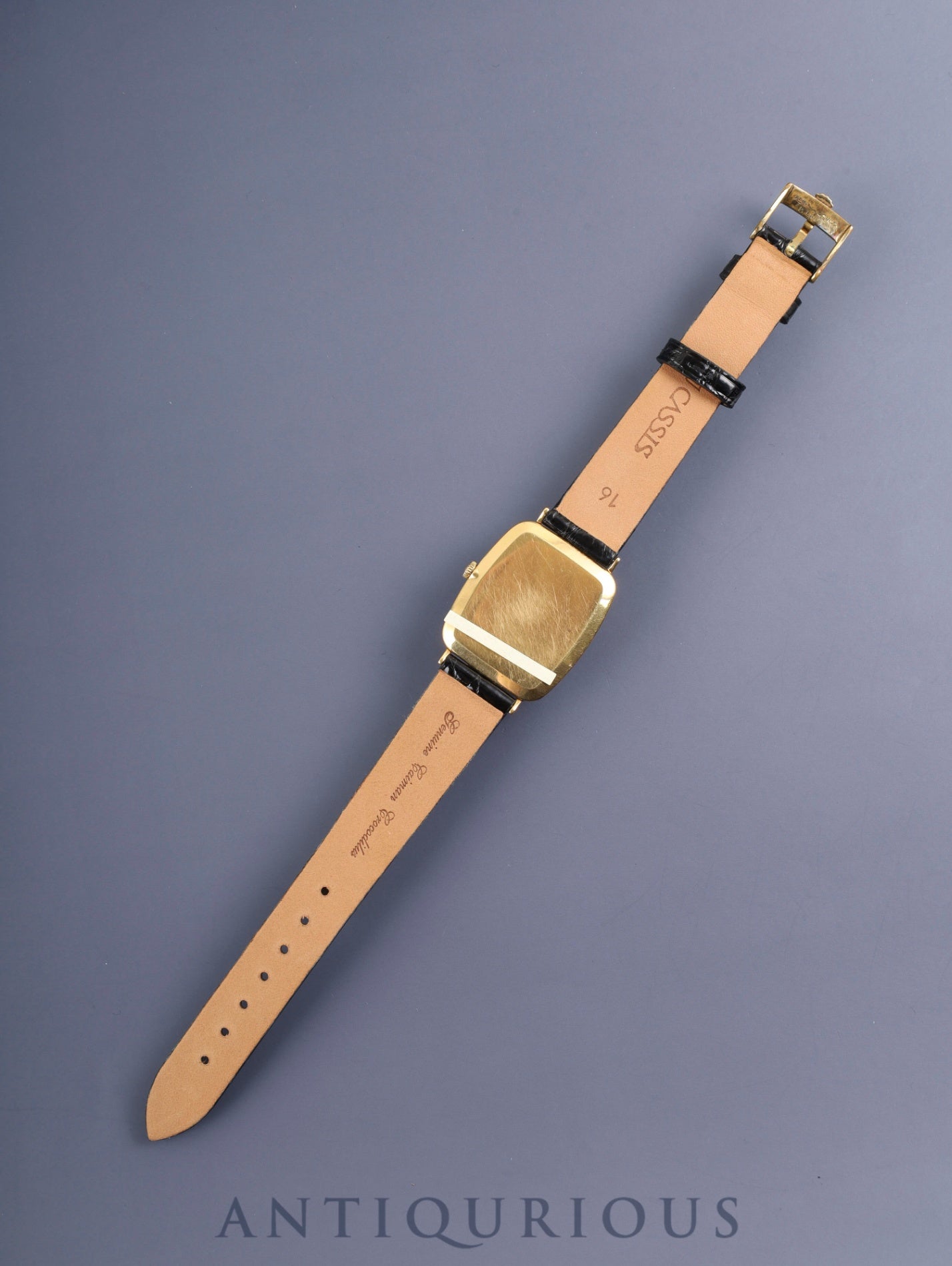 ロレックス チェリーニ 4087 手巻き Cal.1601 750 革 純正尾錠(GP) グレーグラデーション文字盤 69番台(1981年)オーバーホール済み