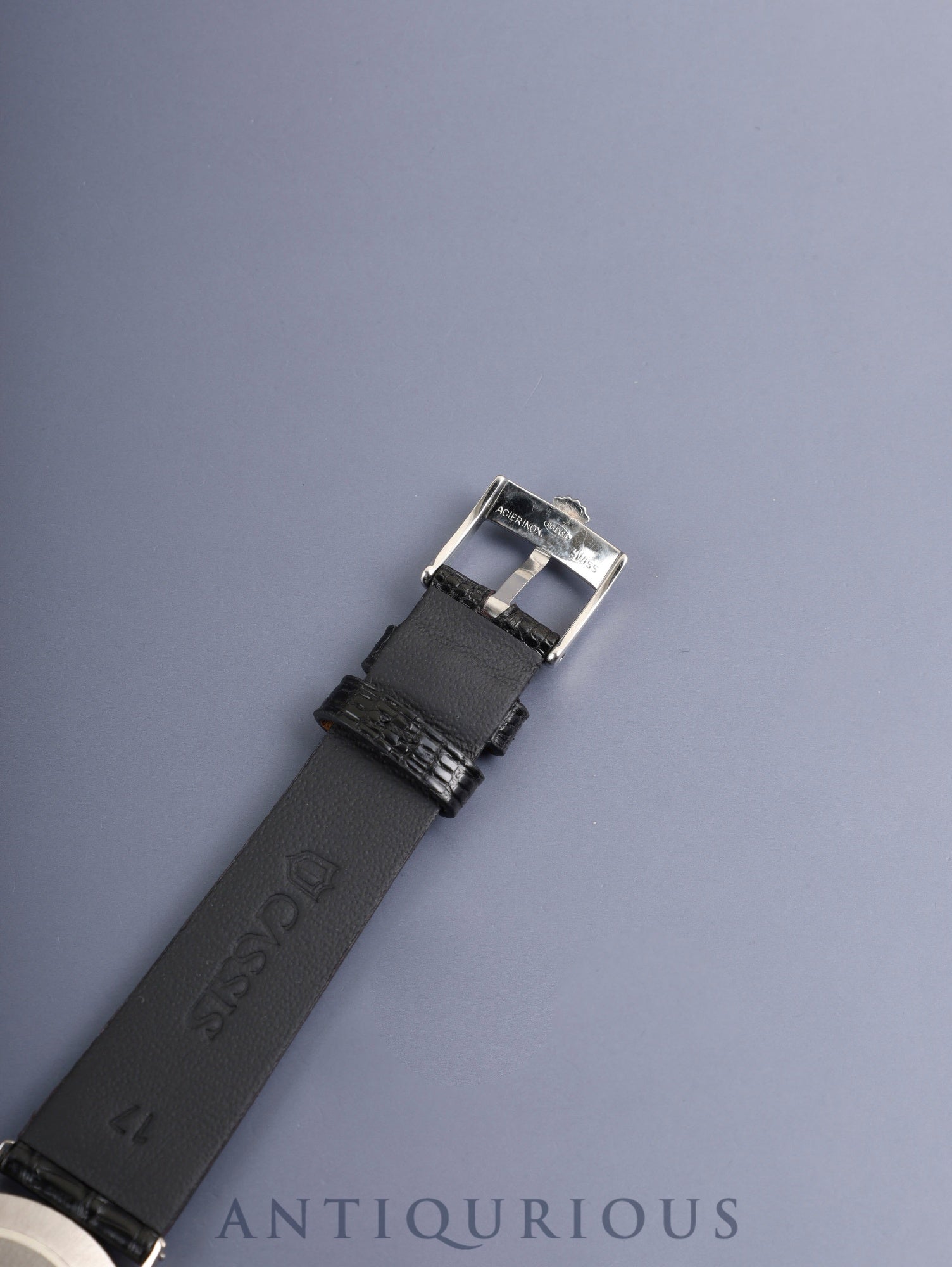 Rolex Cellini 3833 Manual Winding Cal. 1600 750WG Leather Strap Original Pin Buckle (SS) Silver Dial (SWISS / σ markings) Unknown Serial Number Overhauled