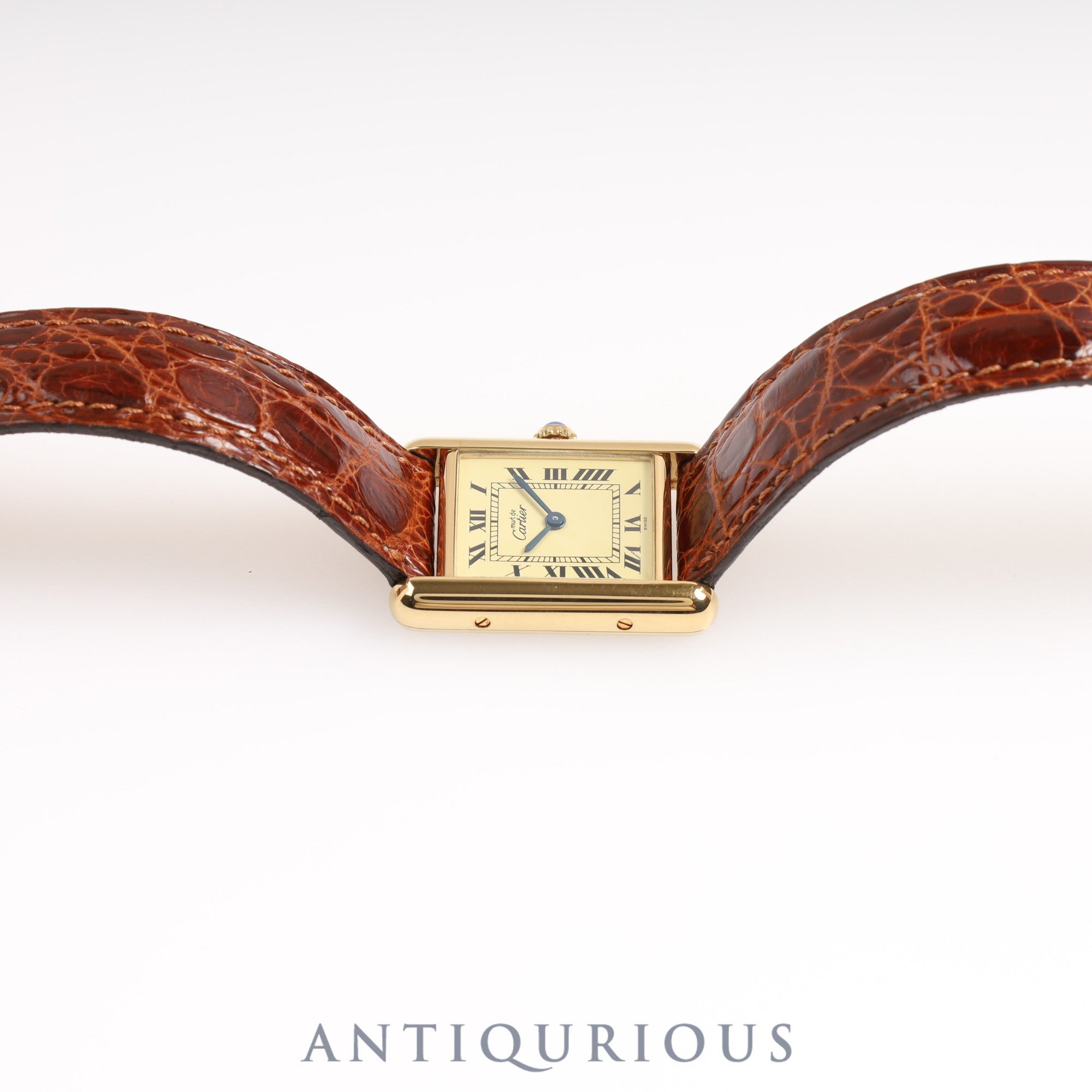 カルティエ マストタンク SM QZ アイボリーローマン文字盤 箱 保証書 1994年