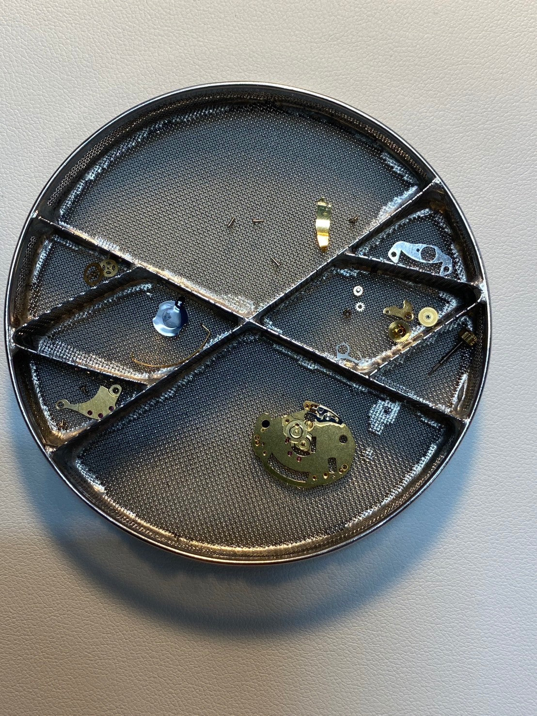 Hermes Rally 770301-4 Quartz Cal.976 001 SS/GP White Dial Warranty (1995) Box Overhauled