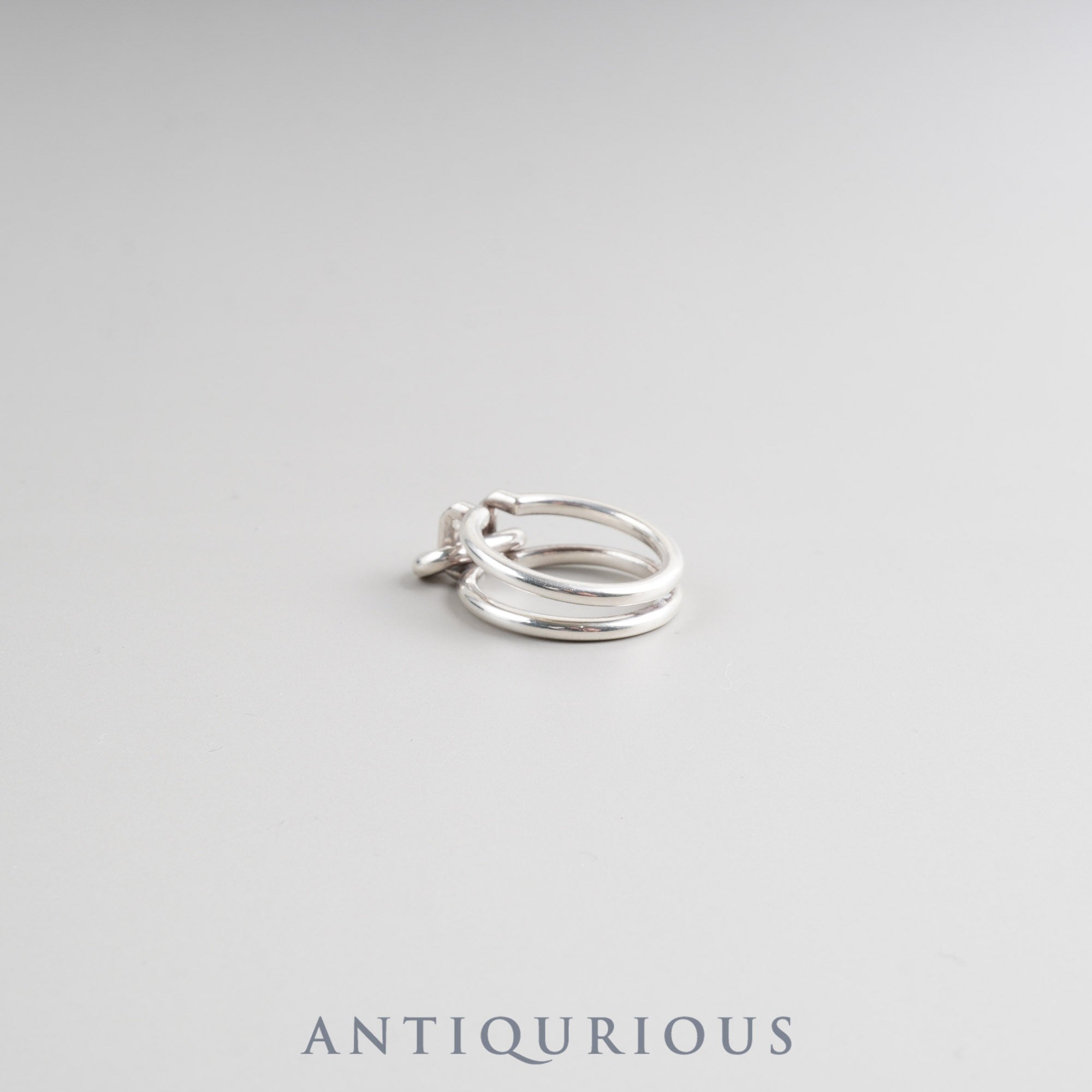 ティファニー リング ハードウェア 2ロウ スターリングシルバー 約15.5号