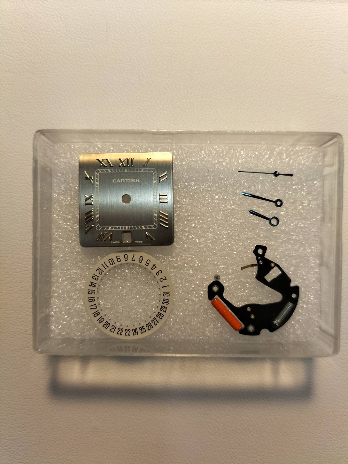 Cartier Santos Galbee LM W20030C4 / 187901 Quartz Caliber 687 Stainless Steel/Yellow Gold with Gray Roman Dial, Overhauled