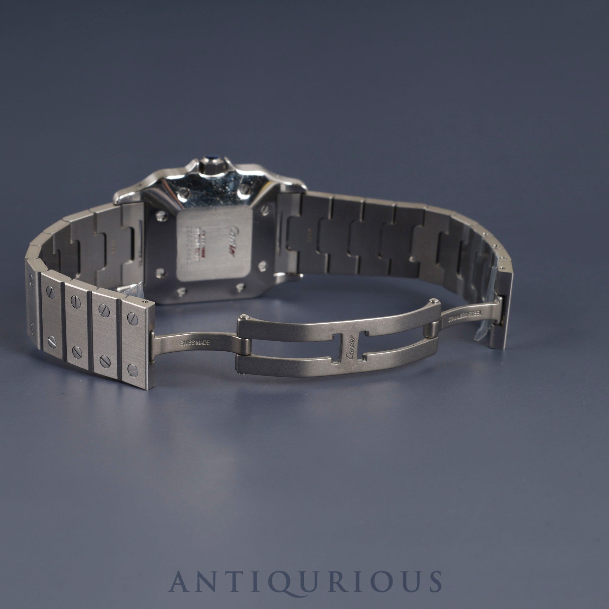 カルティエ サントス ガルベ LM 2960 自動巻き SS SS ホワイトローマン文字盤 カルティエブティックにてコンプリートサービス済み