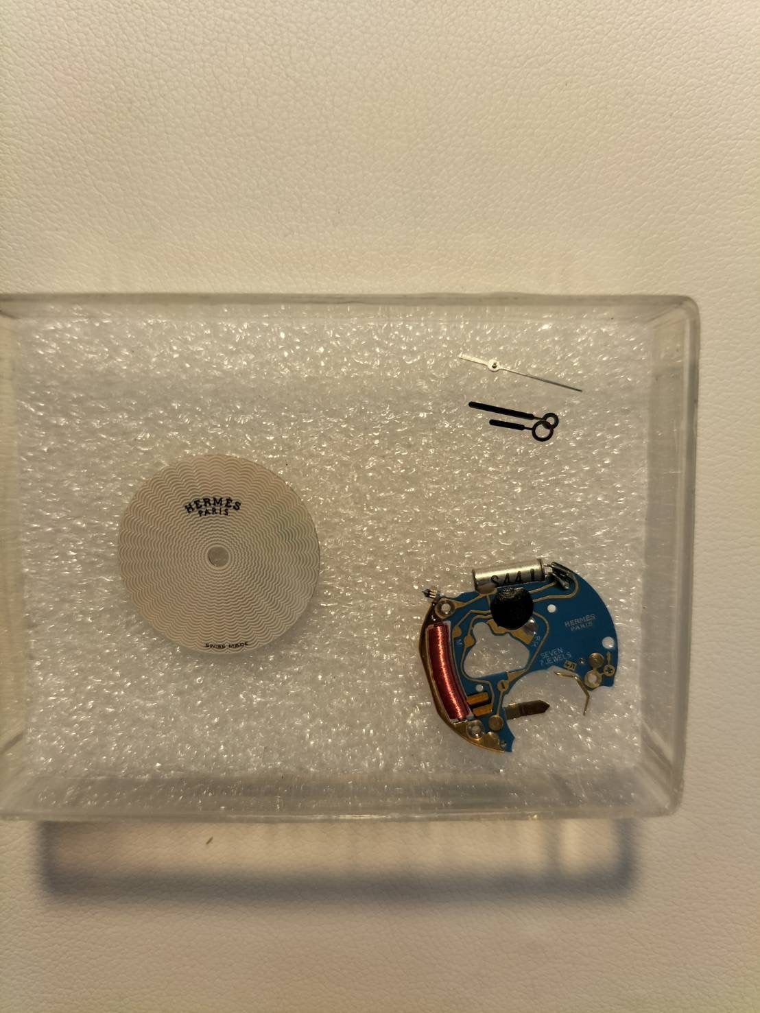 エルメス クリッパー ナクレ CL4.230 クォーツ SS 12Pダイヤ ホワイトシェルギョーシェ文字盤 オーバーホール済み