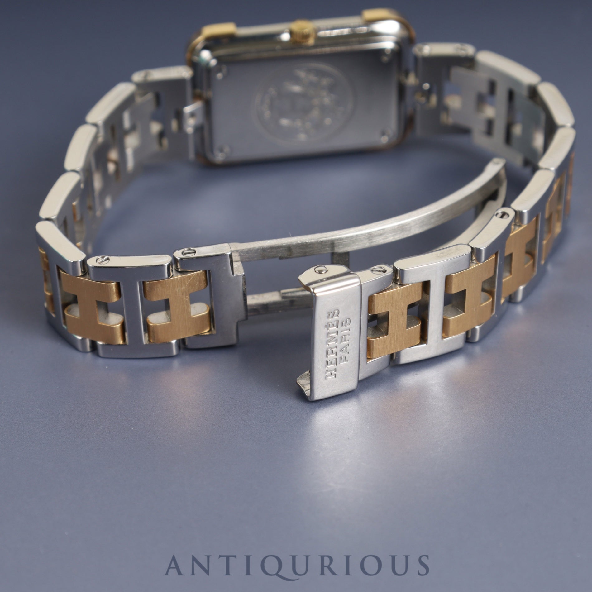 Hermes Cloajour CR1.220 Quartz Cal.976.001 SS/GP SS/GP White Dial Overhauled