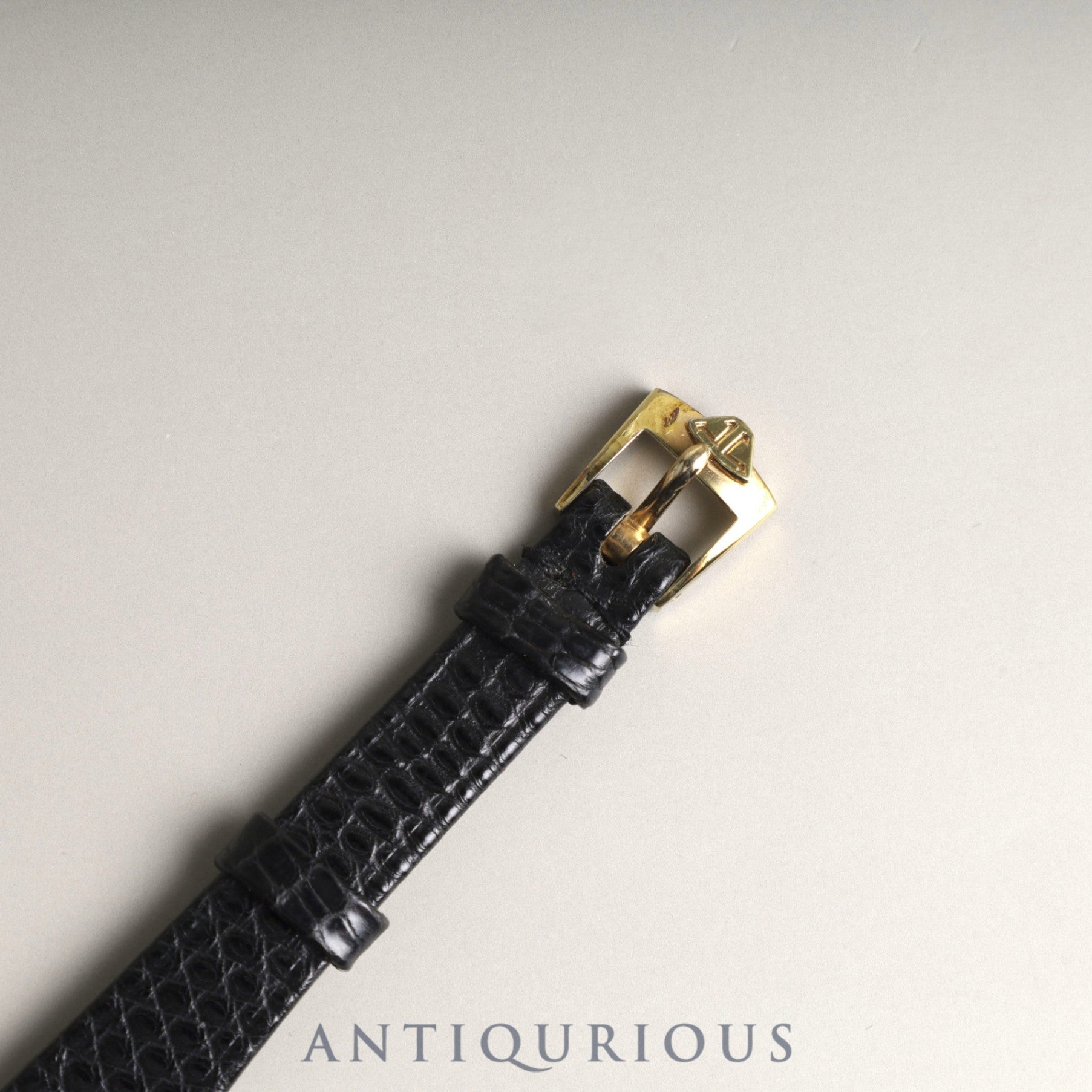 Jaeger-LeCoultre Rectangular 6011 Manual winding YG Leather Genuine buckle (GP) White Roman dial Overhauled