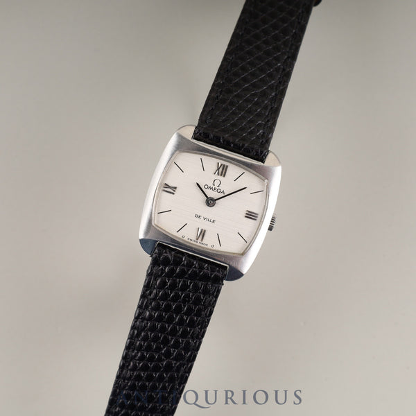 オメガ デ・ヴィル 511.305 手巻き Cal.620 SS 革 社外尾錠(SS) シルバーローマン文字盤 オーバーホール済み