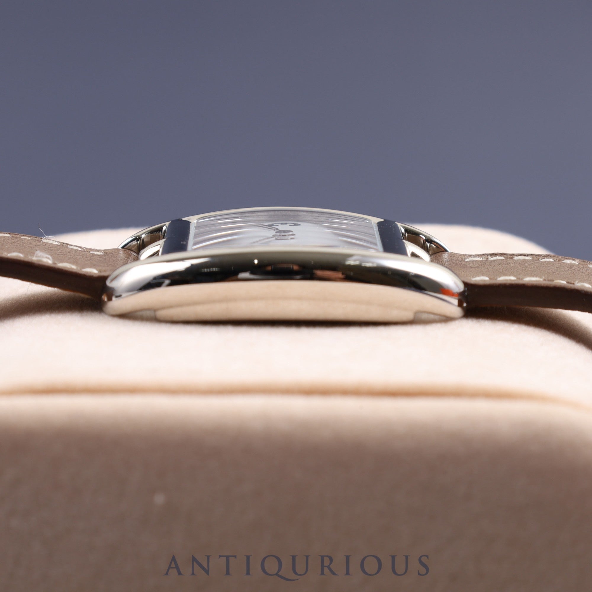 Hermes Cape Cod Tonneau CT1.210 Quartz Cal.- SS Leather White Dial Box Warranty (2017)
