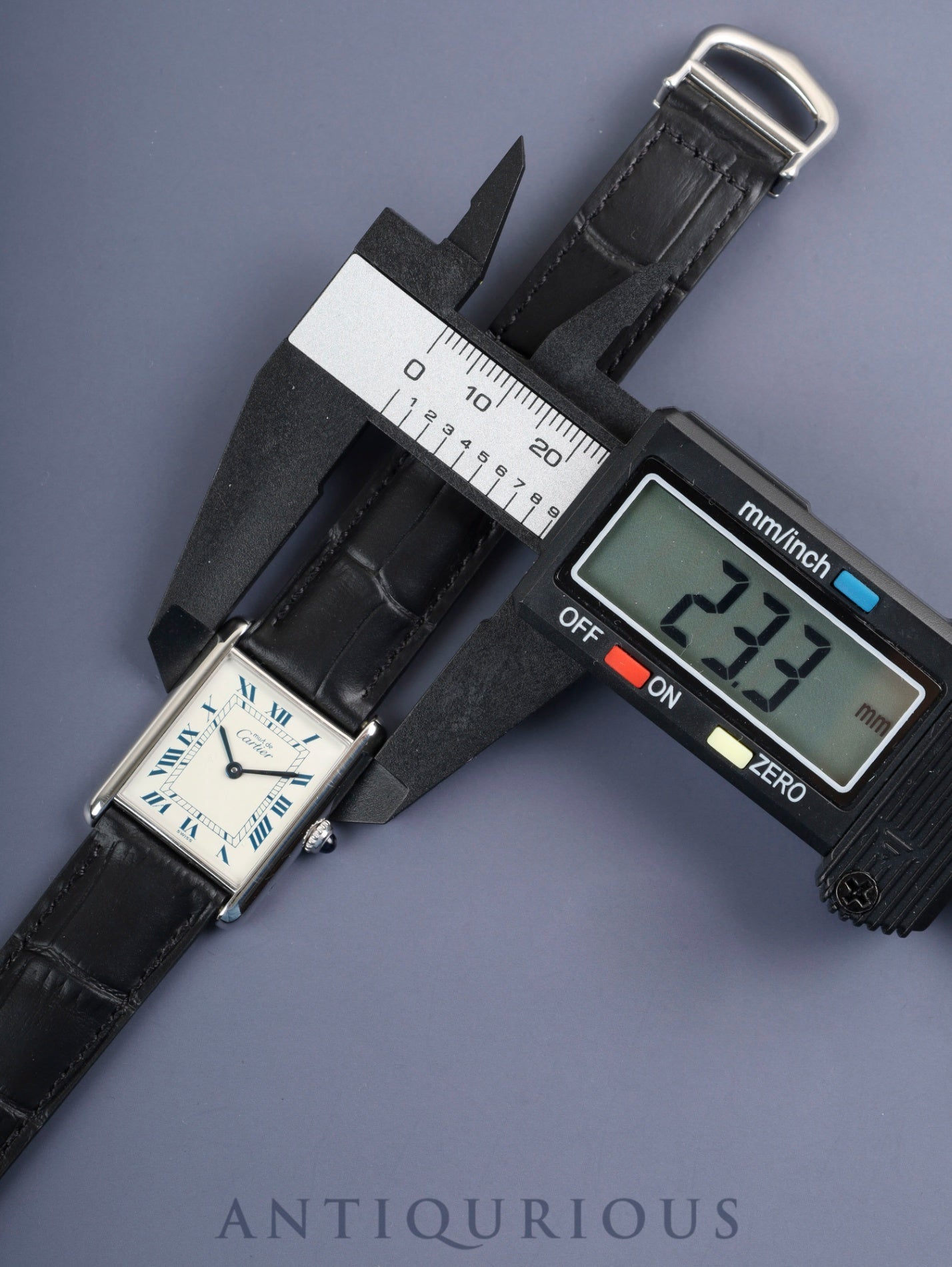 カルティエ マストタンク LM 6900006 / W1001465 クォーツ Cal.690 SV925 革 純正Dバックル(SS) ホワイトローマン文字盤 箱 冊子 保証書(1995年) オーバーホール済み 新品仕上げ済み