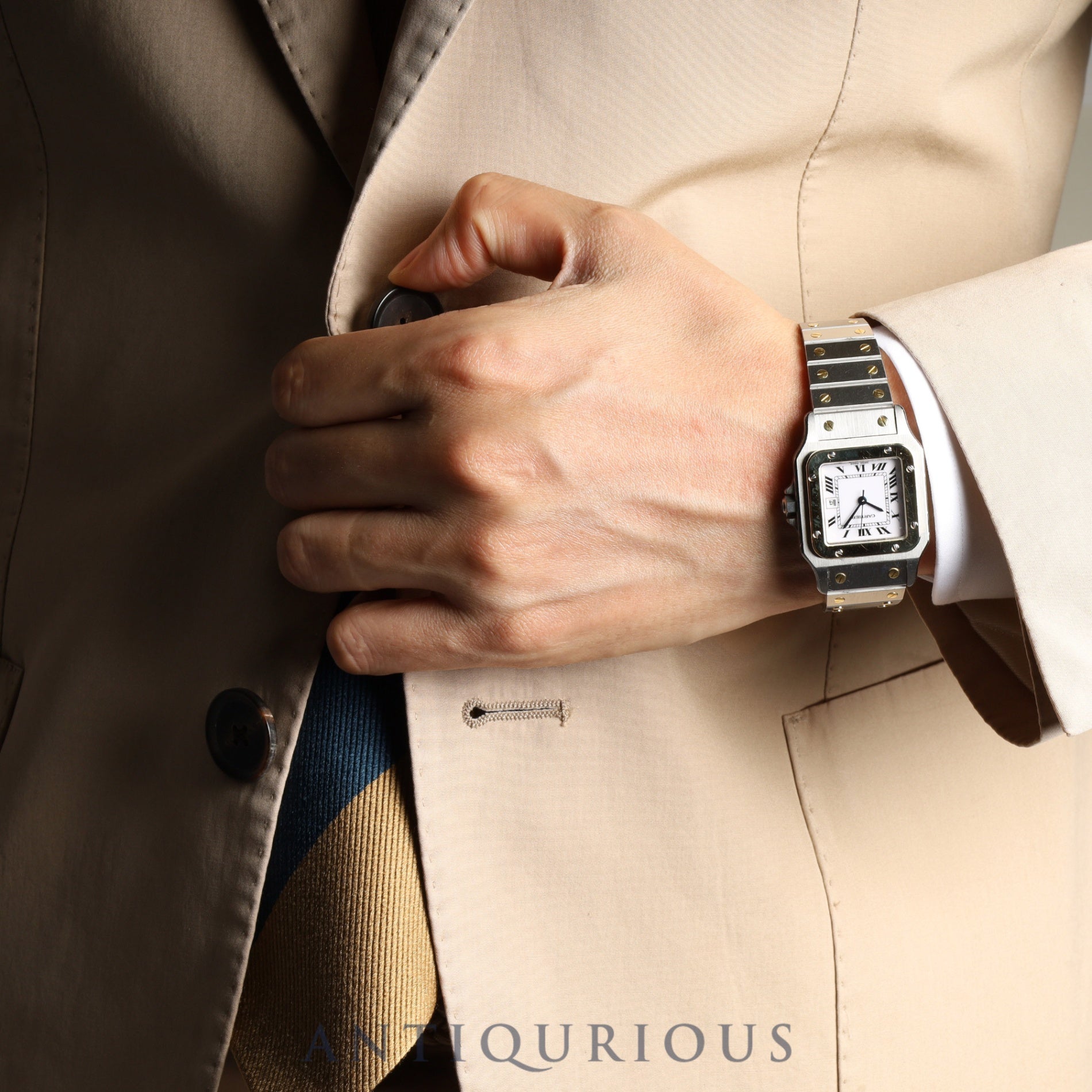 Cartier Santos Galbee LM 2961 Automatic SS/YG SS/YG White Roman dial Complete service (full maintenance) completed at Cartier boutique