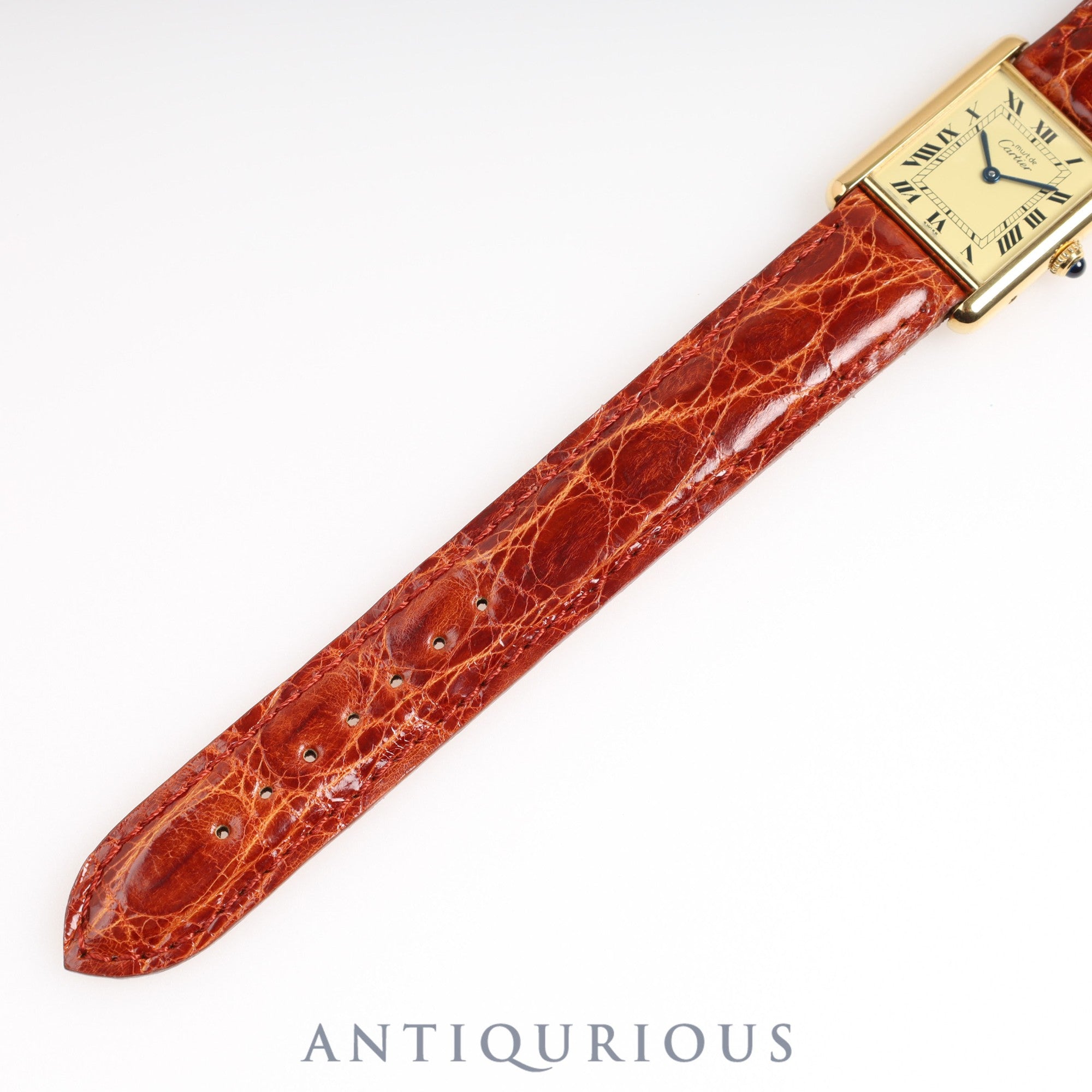Cartier Must Tank LM QZ Ivory Roman Dial