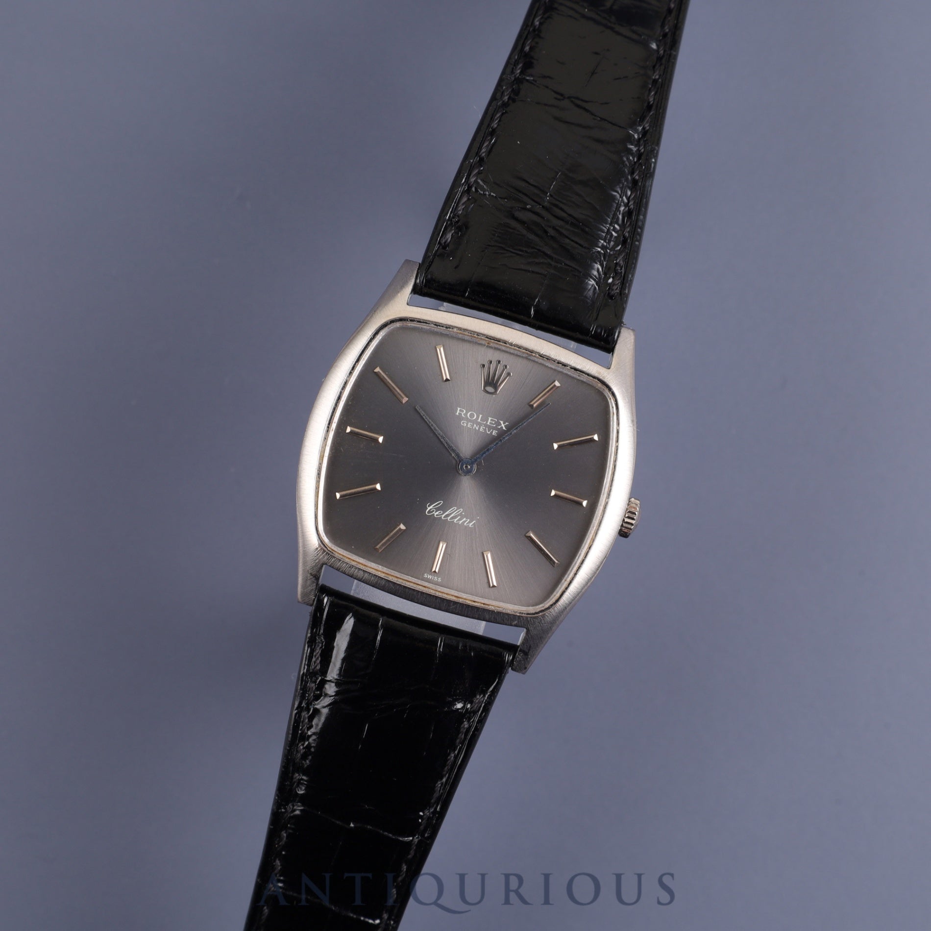 Rolex Cellini 3805 Manual winding 750WG Leather Genuine