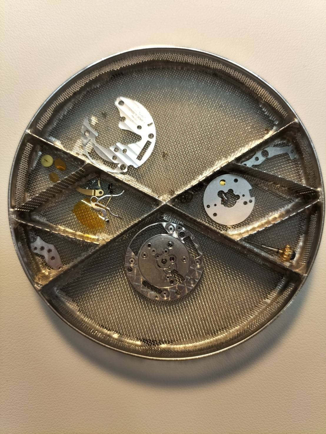 CARTIER MUST TANK LM 1615 Quartz Cal.90 SV925 Leather Genuine D-buckle (GP) Trinity dial Overhauled