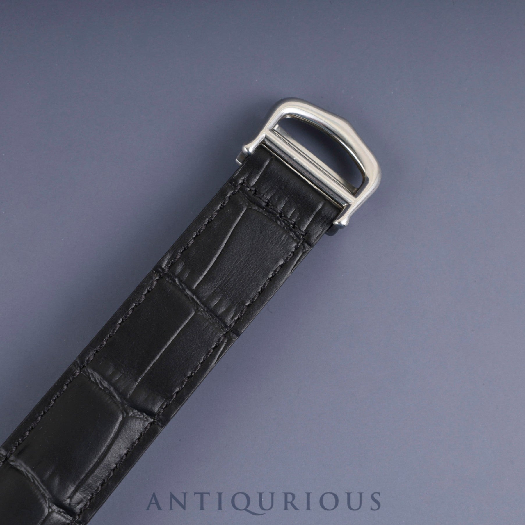 Cartier Must Tank LM 690006, Quartz, Caliber 90, SV925, Leather, Genuine D-buckle (SS), White Roman Dial, Circa 1982-Circa 1995, Overhauled