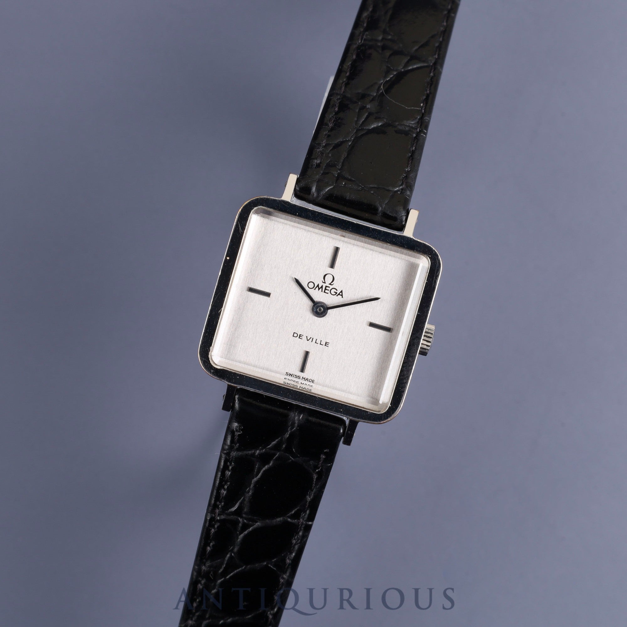 オメガ デ・ヴィル 511.0375 手巻き SS 革 純正尾錠（SS）シルバー文字  