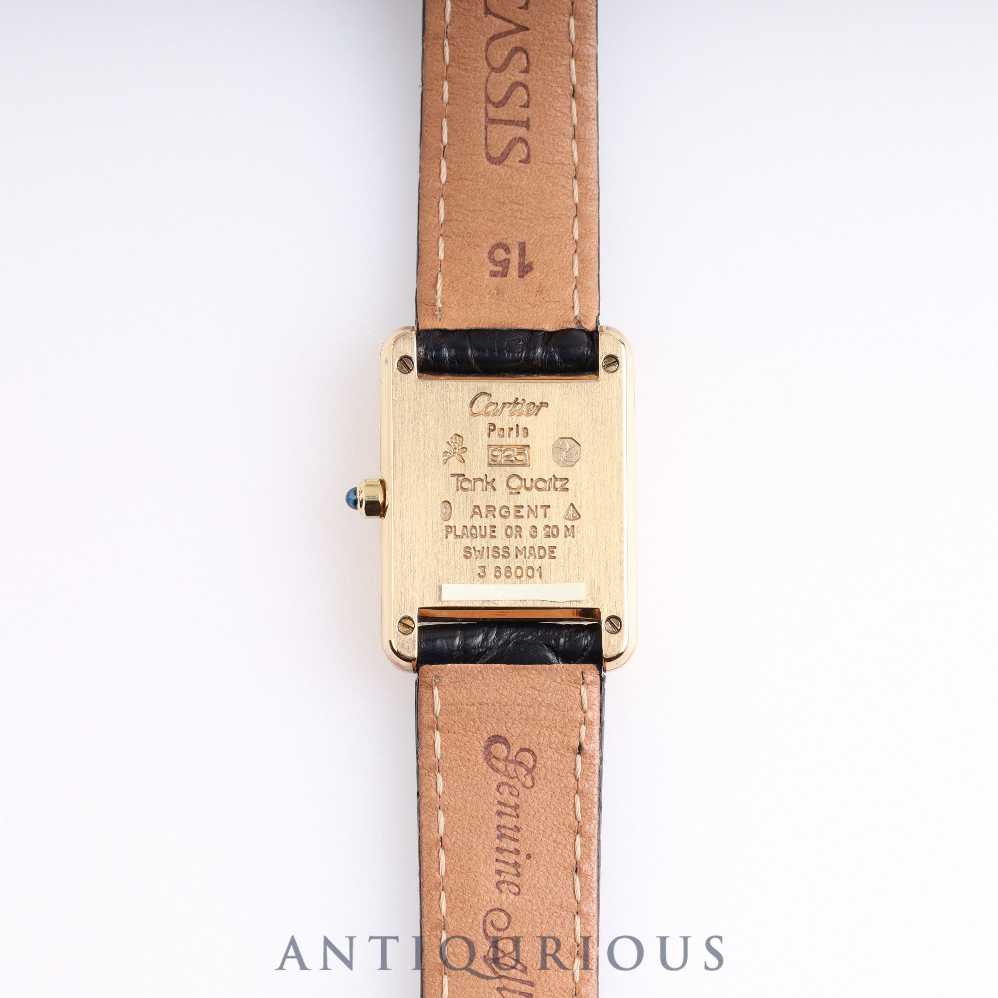 カルティエ マストタンク SM QZ アイボリーローマン文字盤