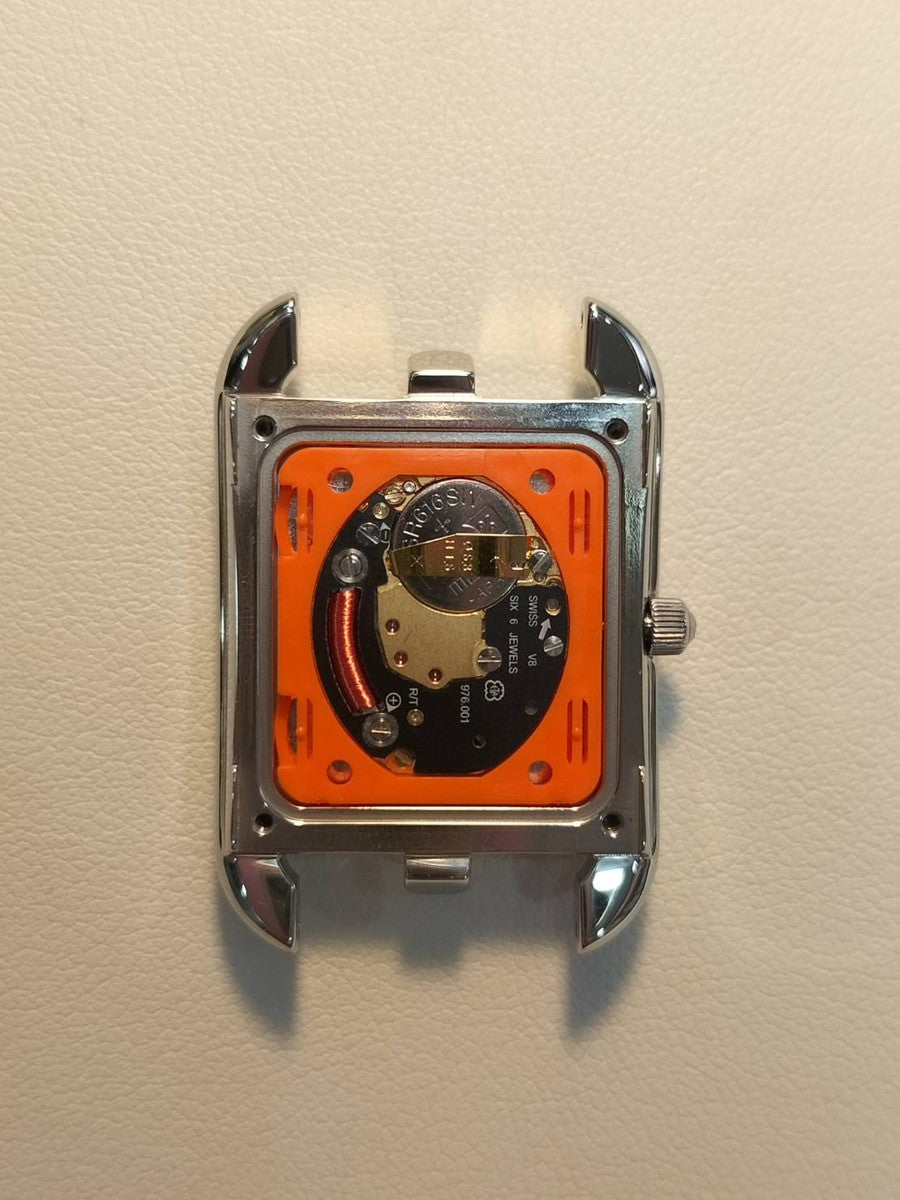 エルメス ケープコッド CC1.210a クォーツ Cal.976.001 SS 純正革ベルト 純正尾錠(SS) シルバー文字盤 冊子 箱 保証書(2019年)オーバーホール済み