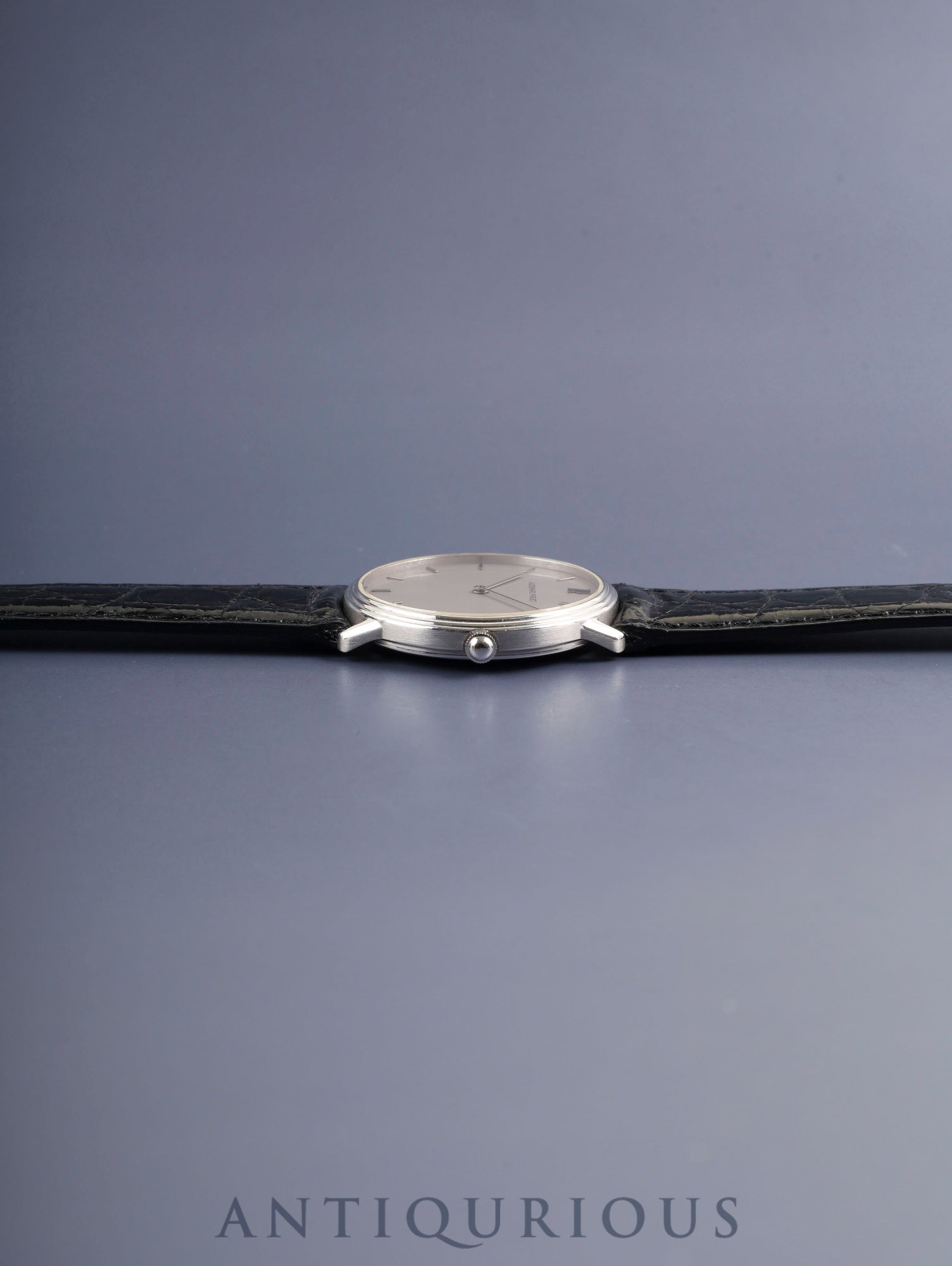 Audemars Piguet Round Quartz Cal.2612 750WG Leather Original Pin Buckle (750WG) Silver Dial Overhauled