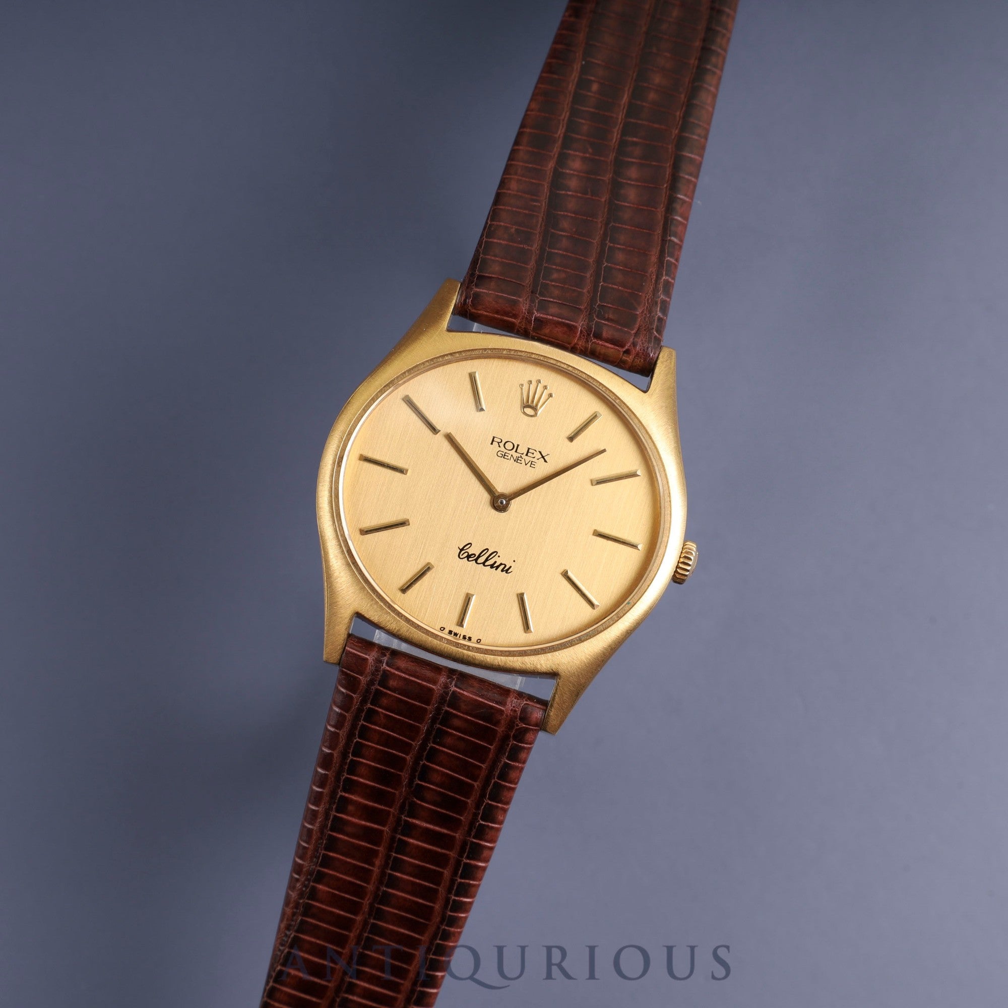 ロレックス チェリーニ 3800 手巻き Cal.1600 750 革 純正尾錠（GP  