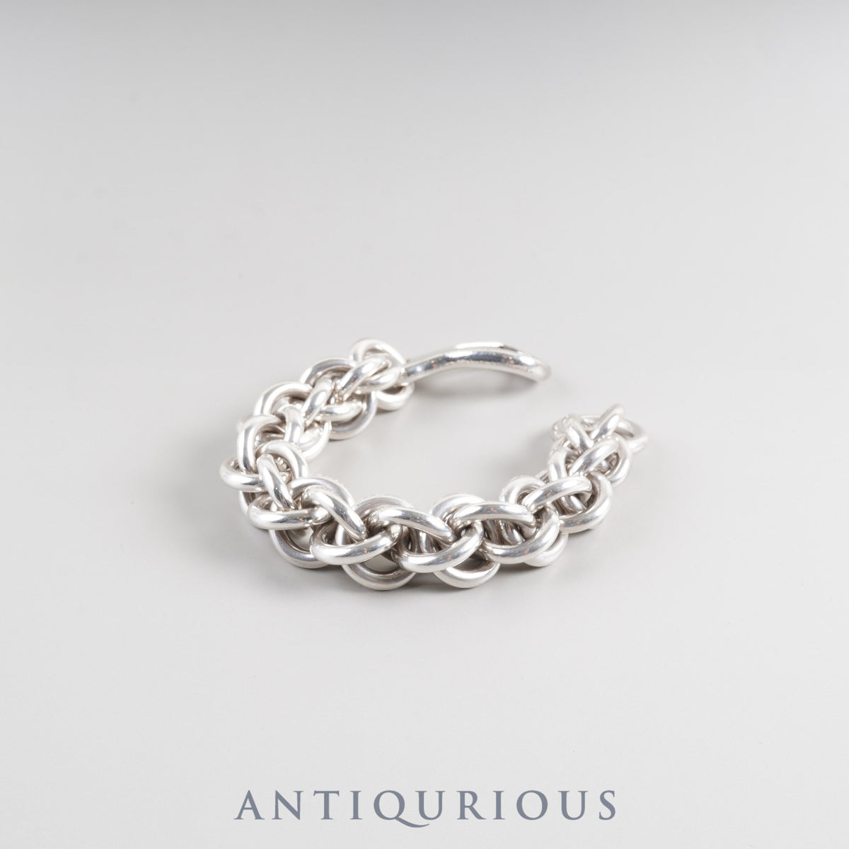 Hermes Atalante Sterling Silver Bracelet