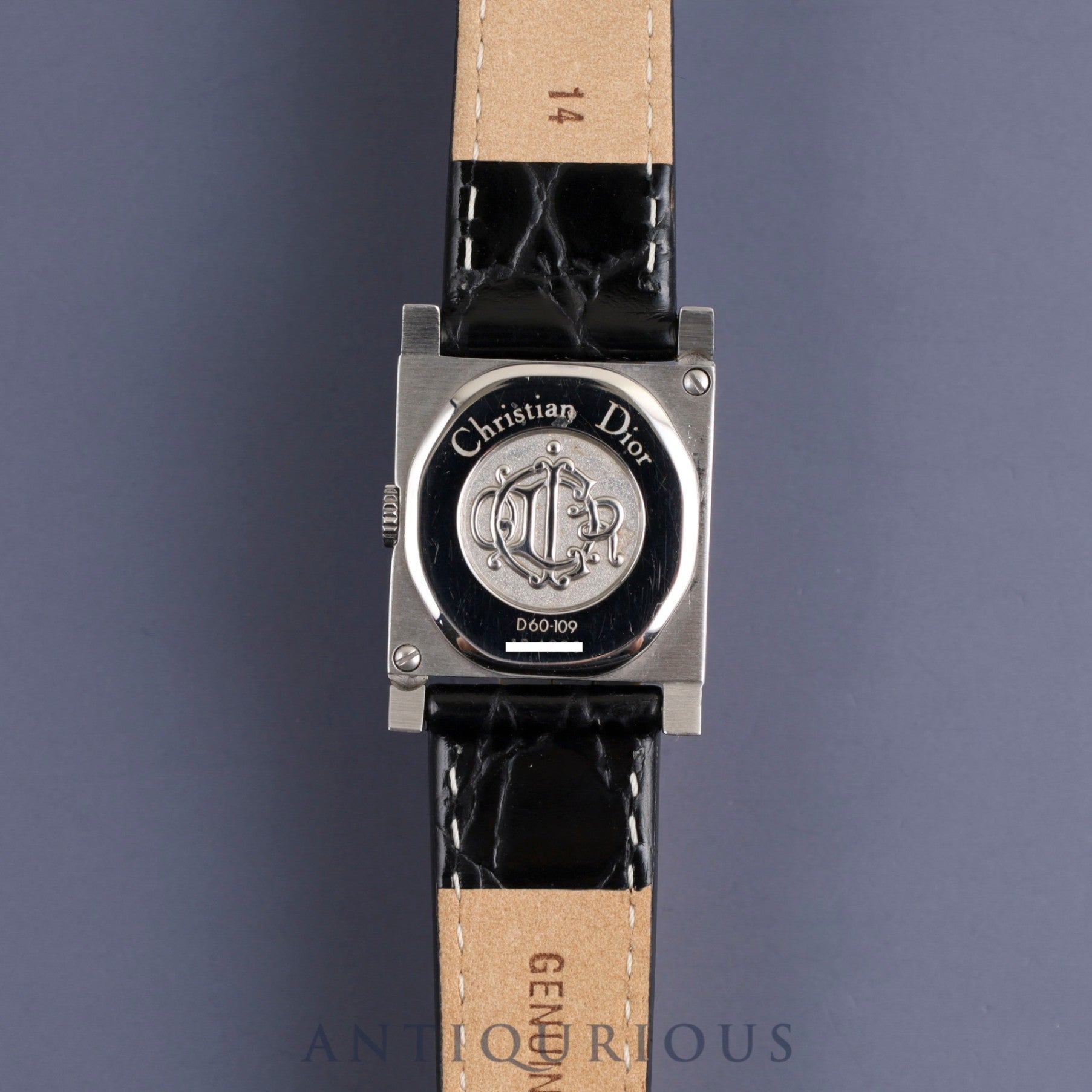 Christian Dior La Parisienne D60-109 Quartz Cal.980.003 SS Leather Genuine Buckle (SS) White Dial Overhauled