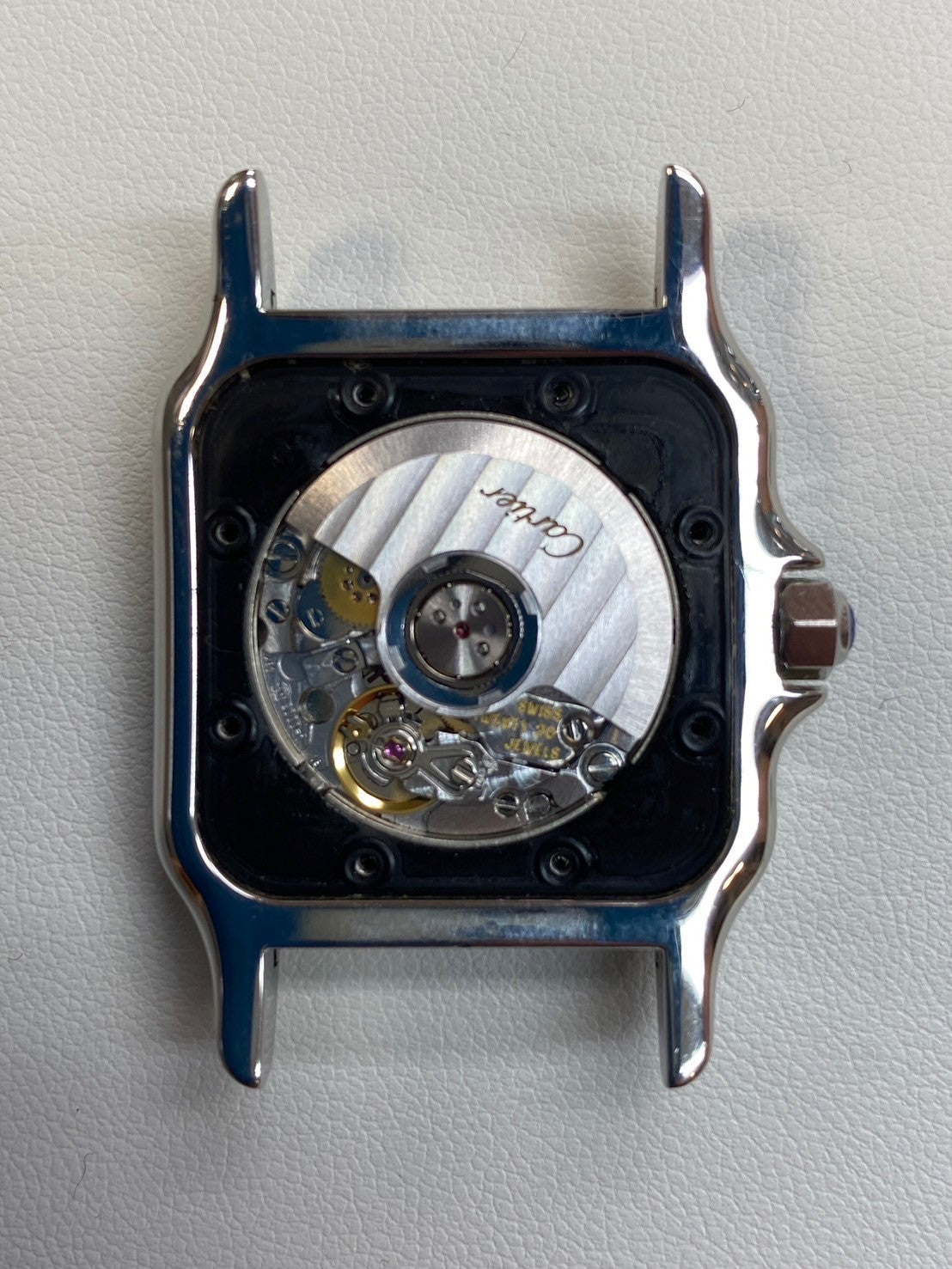 Cartier Santos Galbee LM W20058C4 / 2319 Automatic Cal.- SS / YG Guilloche Dial Overhauled