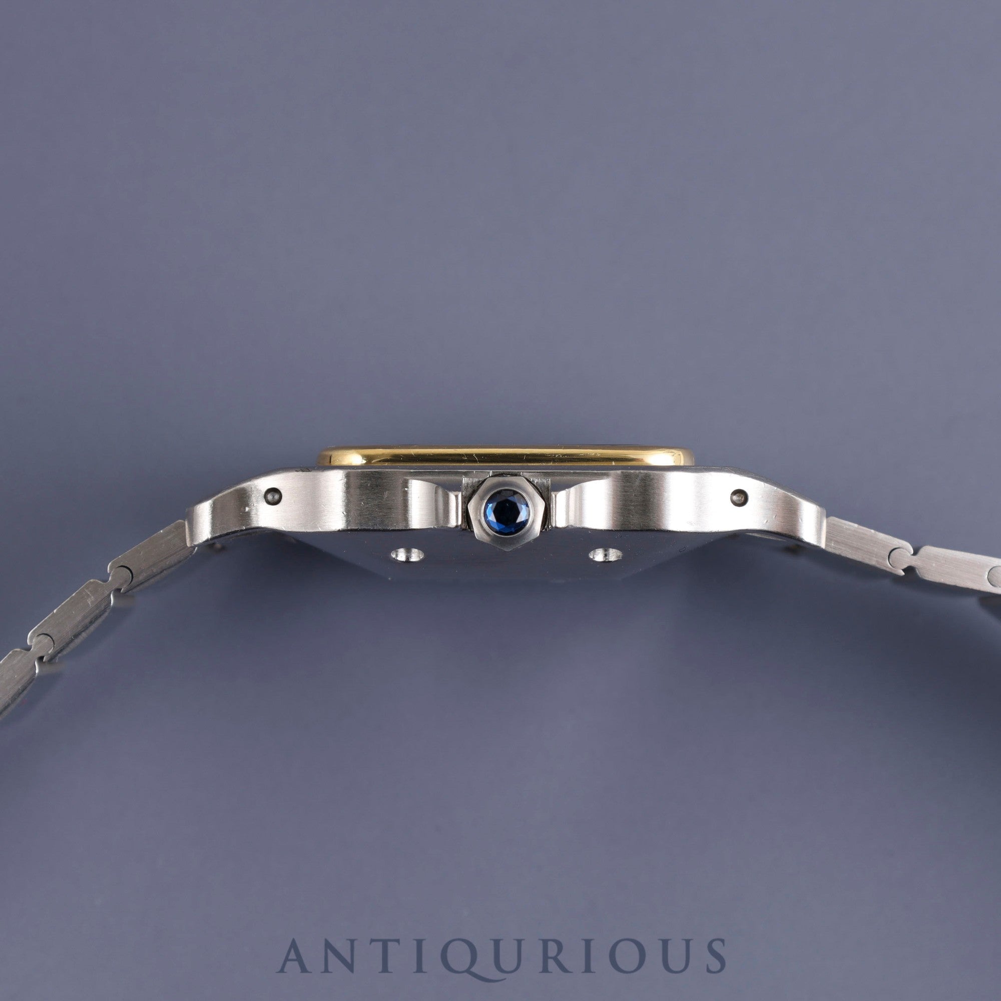 Cartier Santos Galbee LM 81036288 / 2961 Automatic SS / YG White Roman Dial Completely serviced at a Cartier boutique