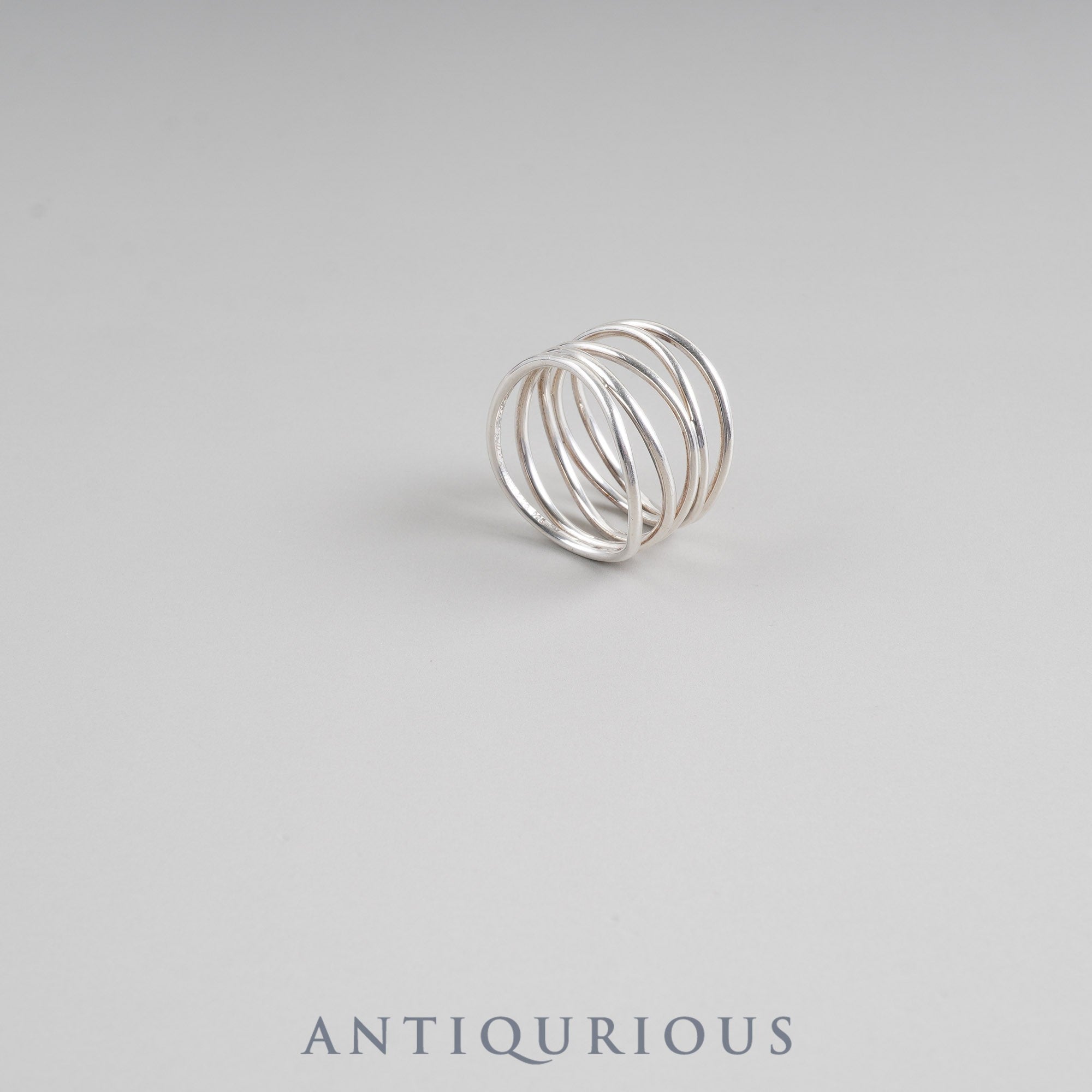 Tiffany Elsa Peretti Wave 5-Row Ring, SV925, Approx. Size 11