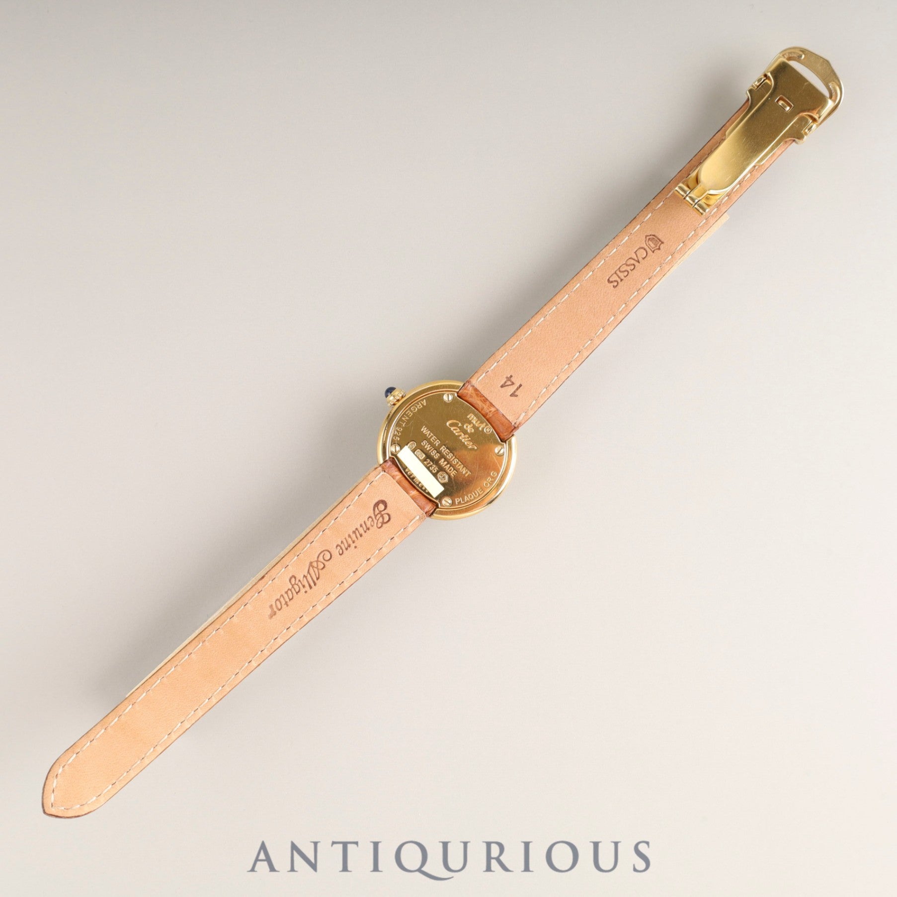 Cartier Must Trinity W1010744 / 2735 Quartz Cal.157 SV925 Leather Genuine D Buckle (GP) Trinity Dial Overhauled