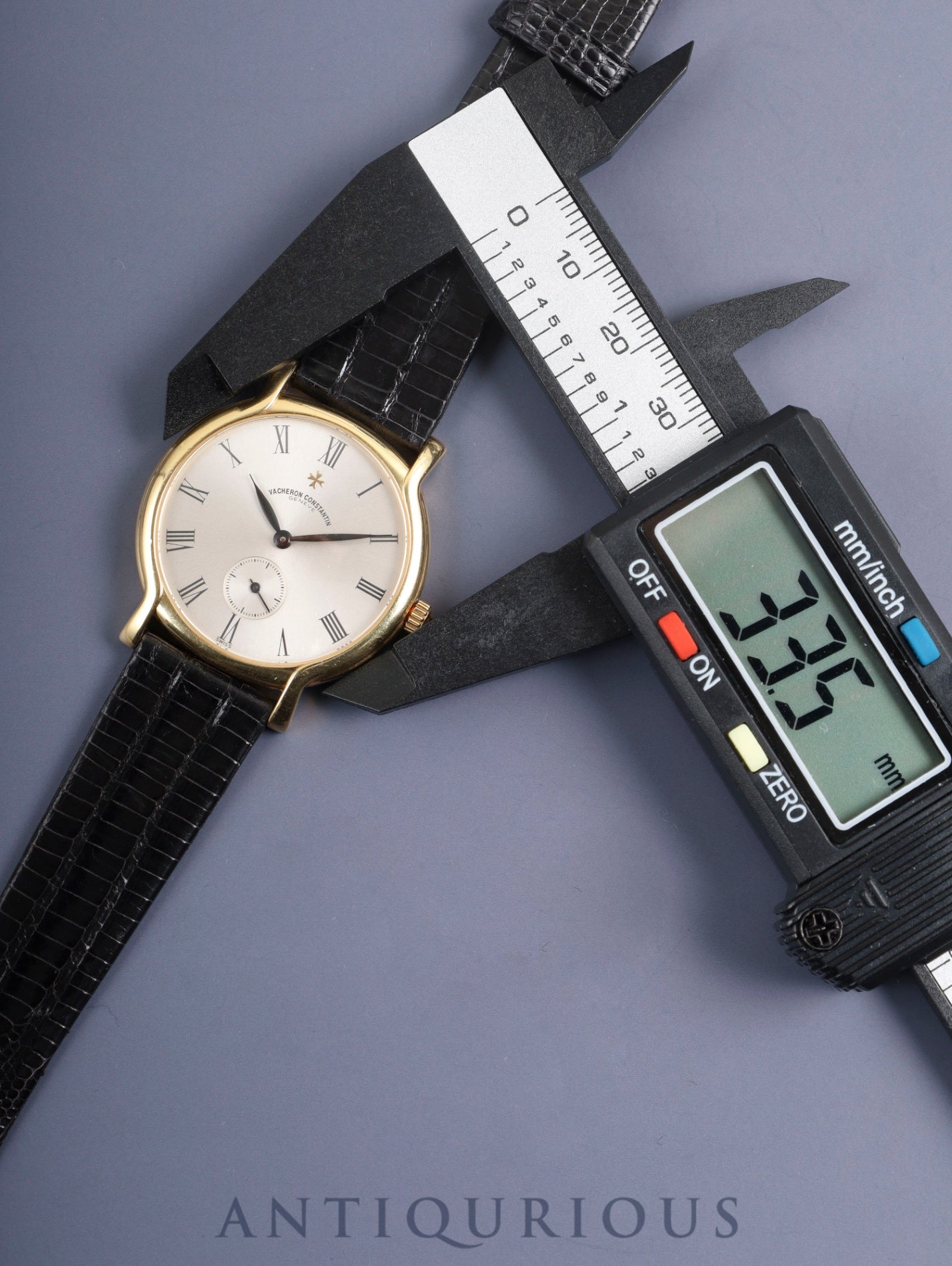 Vacheron Constantin Lille 92060 / 000J-4 Manual Winding Caliber 1014/2 750 Leather Strap with Genuine Buckle (750) Silver Roman Dial Case Warranty Card Overhauled