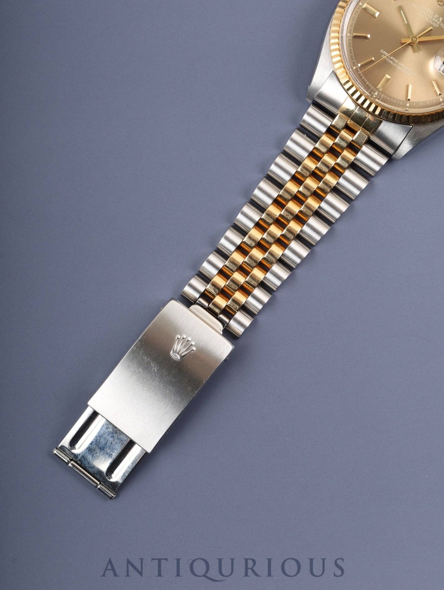 ロレックス デイトジャスト 1601/3 自動巻き Cal.1570 SS/YG SS/YG ゴーストシャンパン文字盤 30番台(1970年) オーバーホール済み