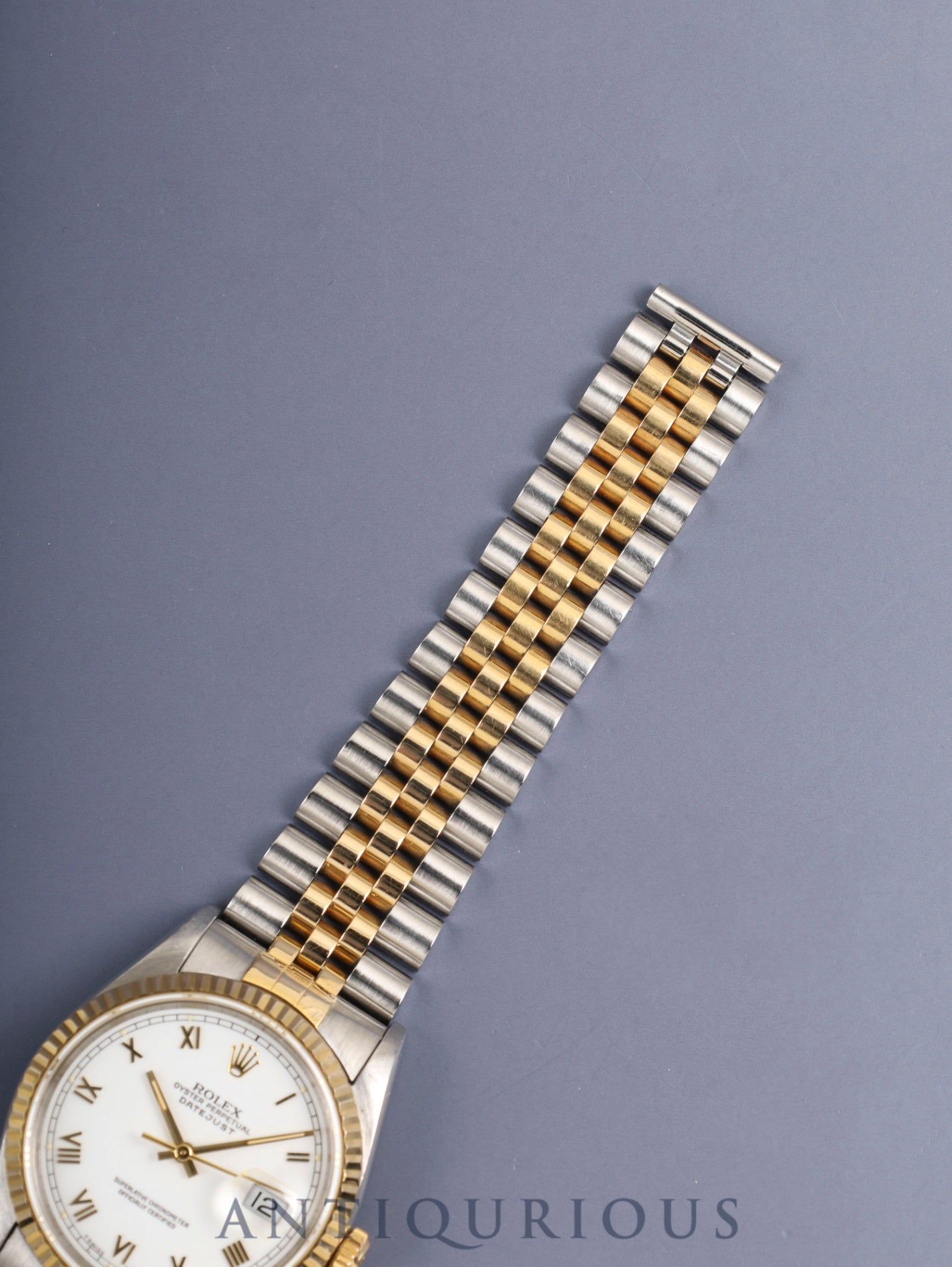 ロレックス デイトジャスト 16233 自動巻き Cal.3135 SS/YG SS/YG ホワイト 文字盤 X番台(1991年)外箱 保証書(1994年) オーバーホール済み