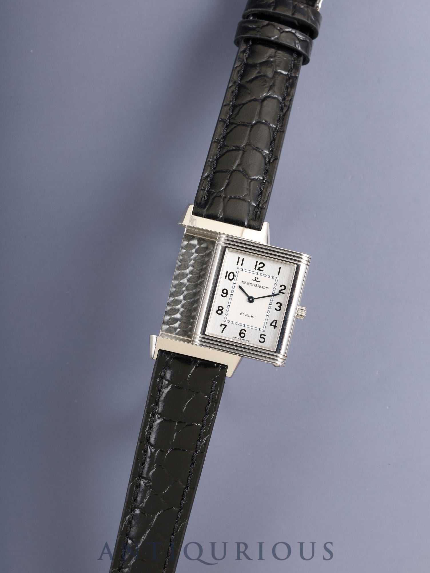 ジャガー・ルクルト レベルソ クラシック 250.8.86 手巻き Cal.846/1 SS 革 純正バックル(SS)シルバーアラビア文字盤(SWISS MADE表記)オーバーホール済み