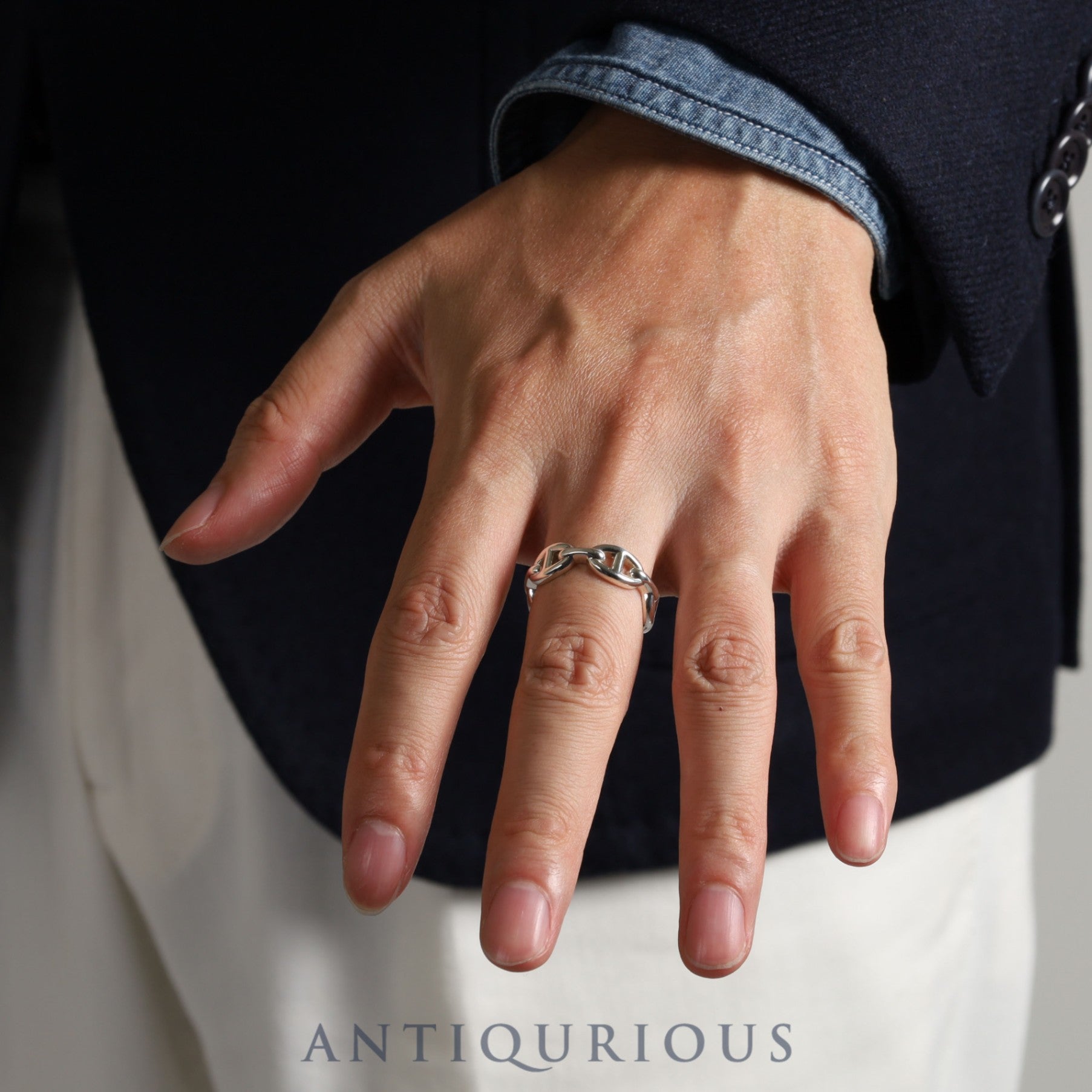 エルメス リング シェーヌダンクル アンシェネ SV925 58 18号 箱