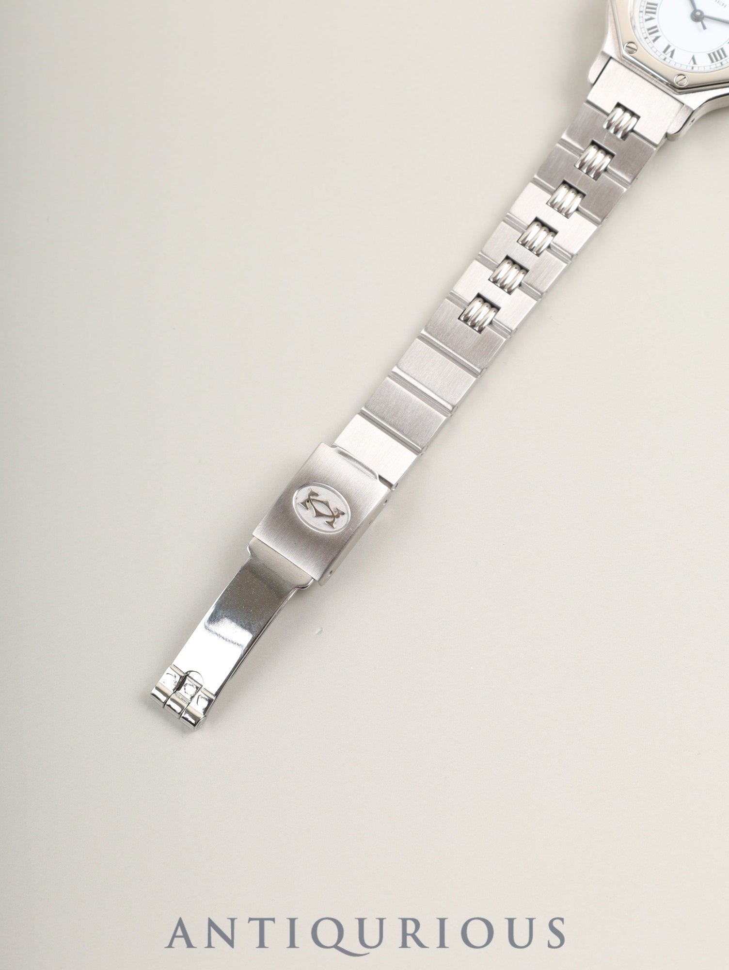 カルティエ サントス オクタゴン SM 0906 自動巻き Cal.ETA2670 SS SS ホワイトローマン文字盤 オーバーホール済み