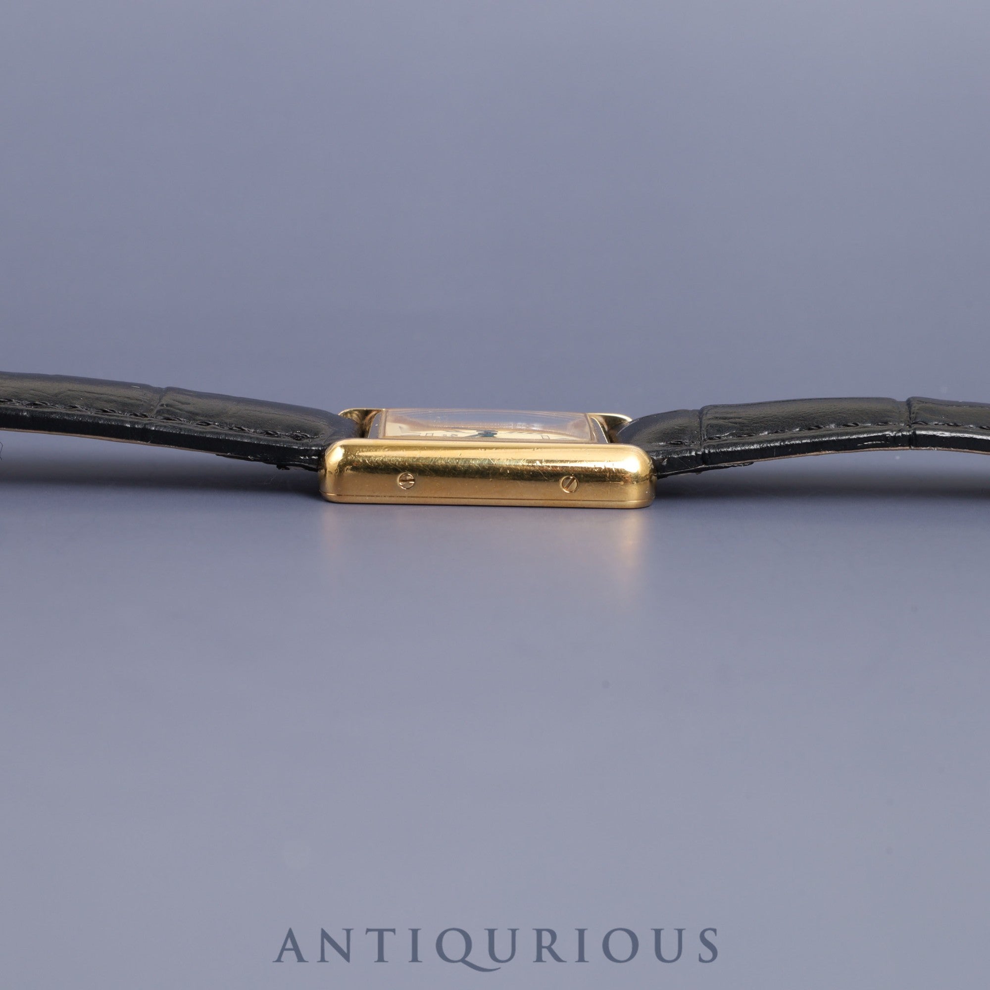 Cartier Must Tank MM W1017354 / 2415 Quartz Cal.057 SV925 Leather Genuine Buckle (GP) Ivory Roman Dial 1990-2004 Overhauled