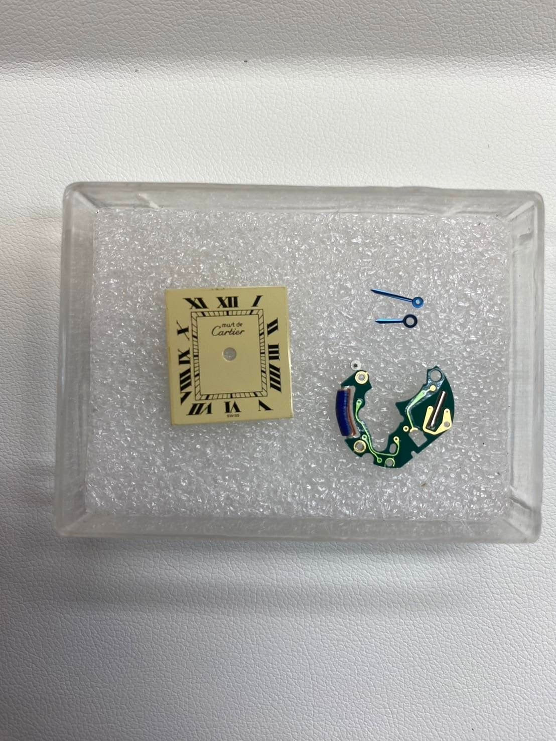 カルティエ マストタンク SM 3 66001 クォーツ Cal.157 925 革 純正尾錠(GP)アイボリーローマン文字盤 オーバーホール済み 新品仕上げ済み