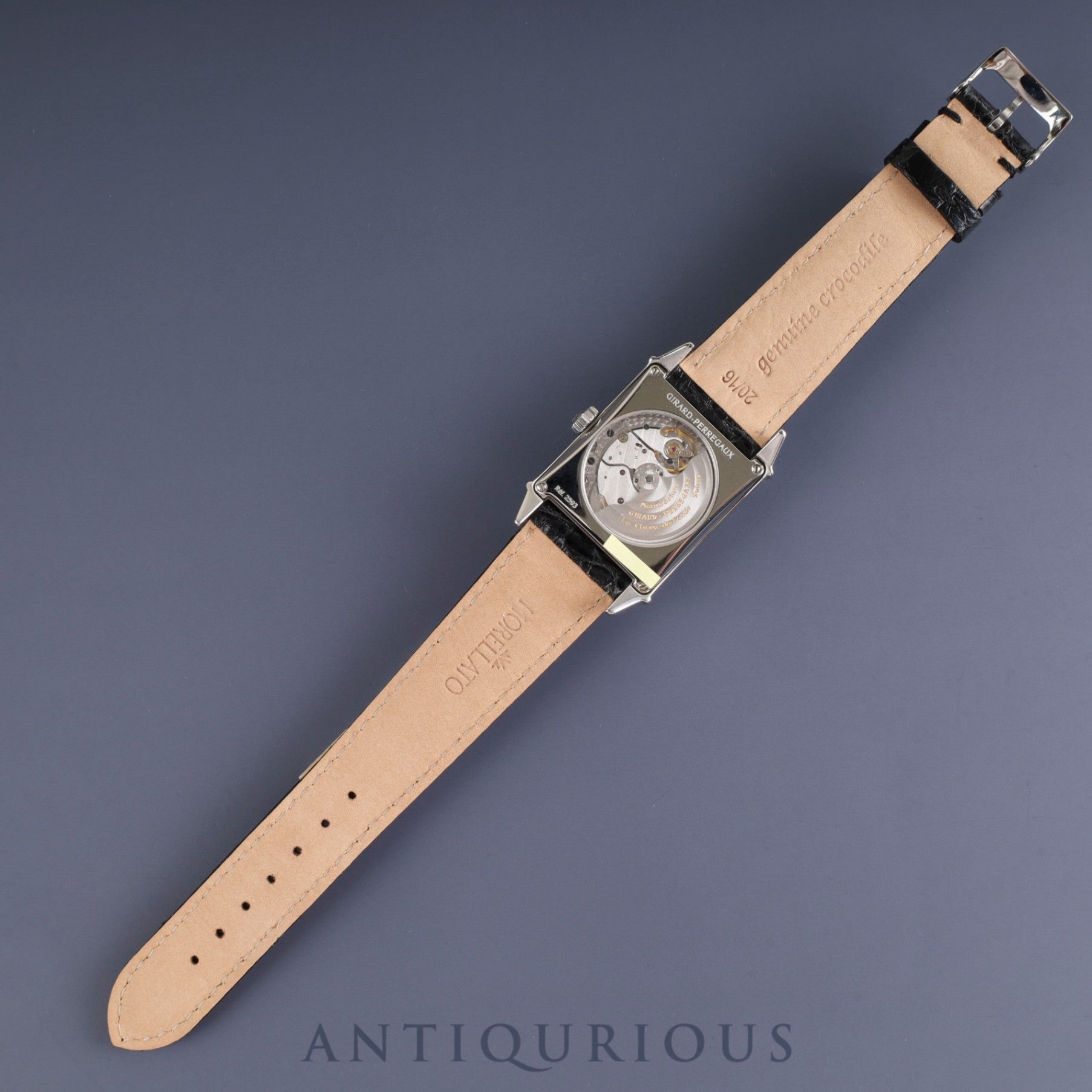 ジラールぺルゴ ヴィンテージ 1945 25930.0.11.316 自動巻き Cal.3200 SS 革 純正尾錠(SS) ブラウン文字盤 保証書(2004年) 冊子 オーバーホール済み