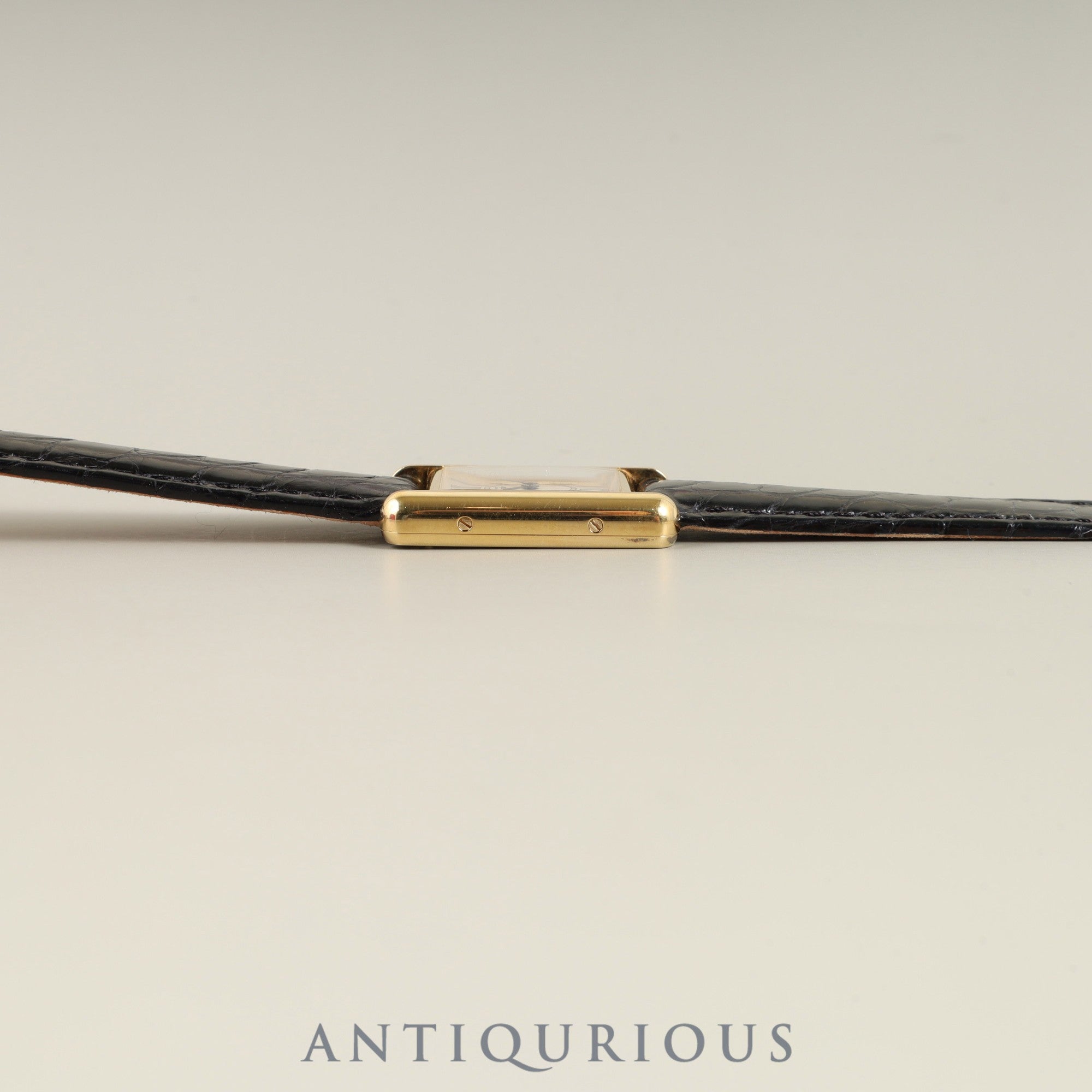 カルティエ マストタンク SM 1613 クォーツ Cal.057 SV925 革 純正Dバックル(GP) オパラン文字盤 箱 冊子 保証書 オーバーホール済み