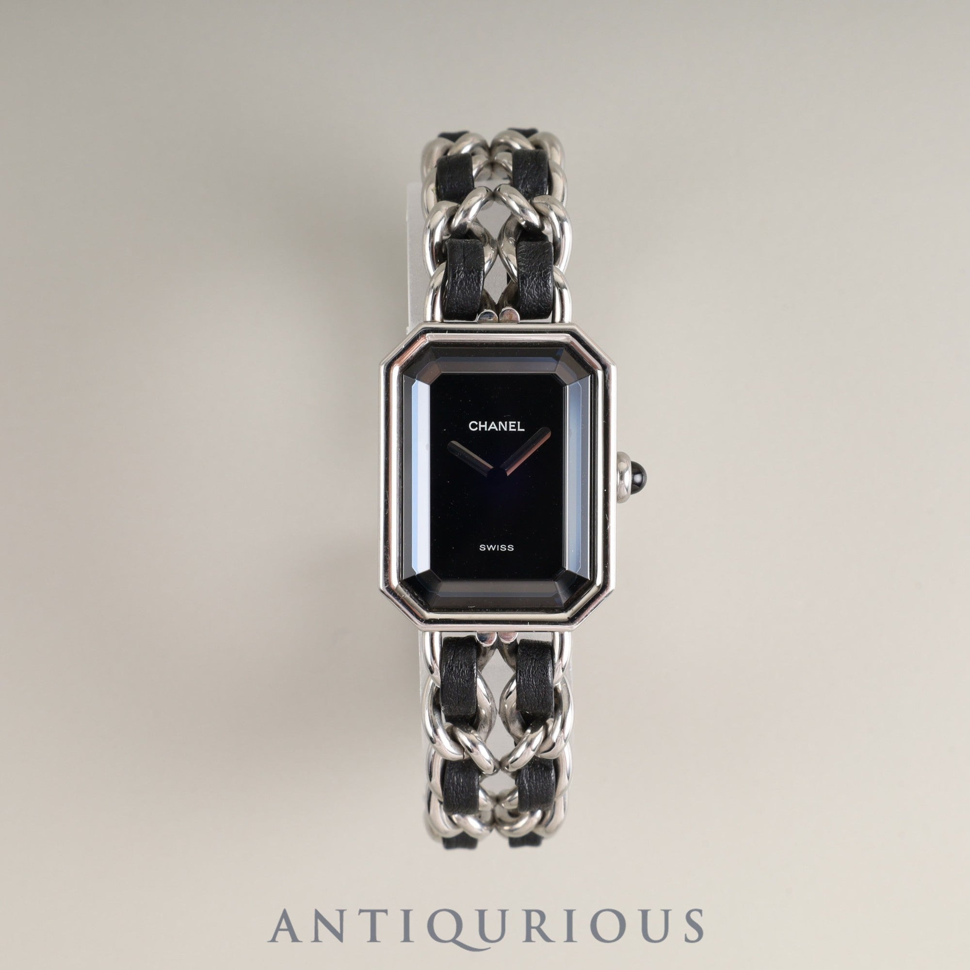 Chanel Premiere M H0001 Quartz Cal.976.001 SS SS/Leather Black Dial Box Overhauled