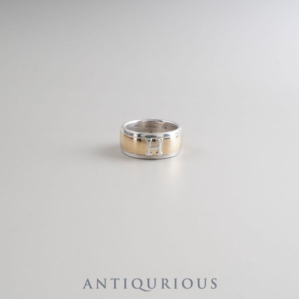エルメス リング Hロゴ SV925 750 #50