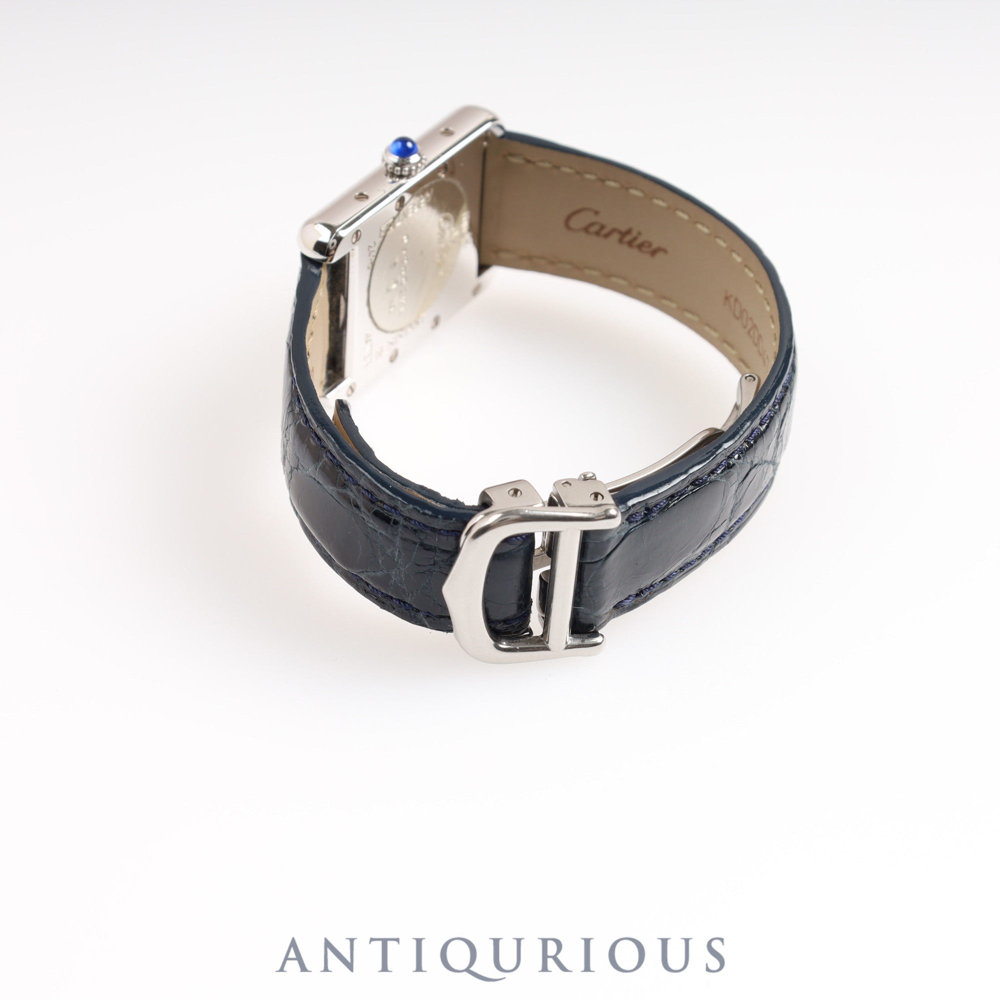 Cartier Must Tank MM QZ Silver Roman Box