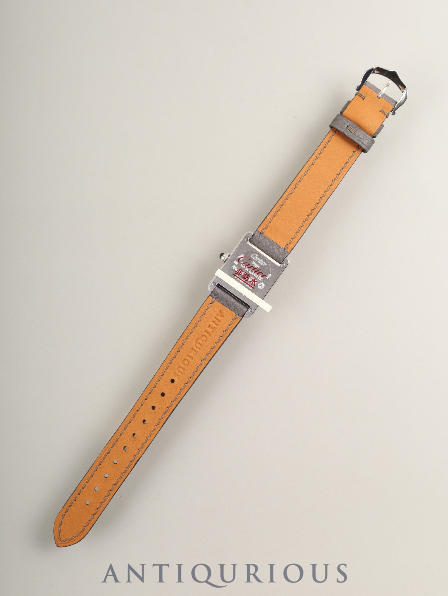 カルティエ マストタンク SM W1001543 / 6057002 クォーツ SV925 革 純正尾錠(SS)ホワイトローマン文字盤 (SWISS表記)箱 カルティエブティックにてコンプリートサービス(フルメンテナンス)済み