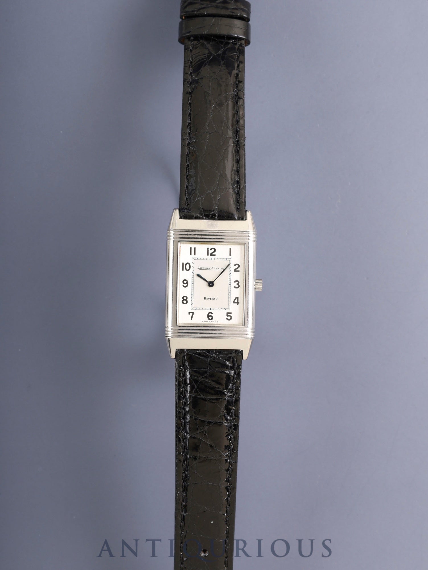 ジャガー・ルクルト レベルソ クラシック 250.8.86 手巻き Cal.845 SS 革 純正バックル(SS) シルバーアラビア文字盤(SWISS MADE表記)オーバーホール済み