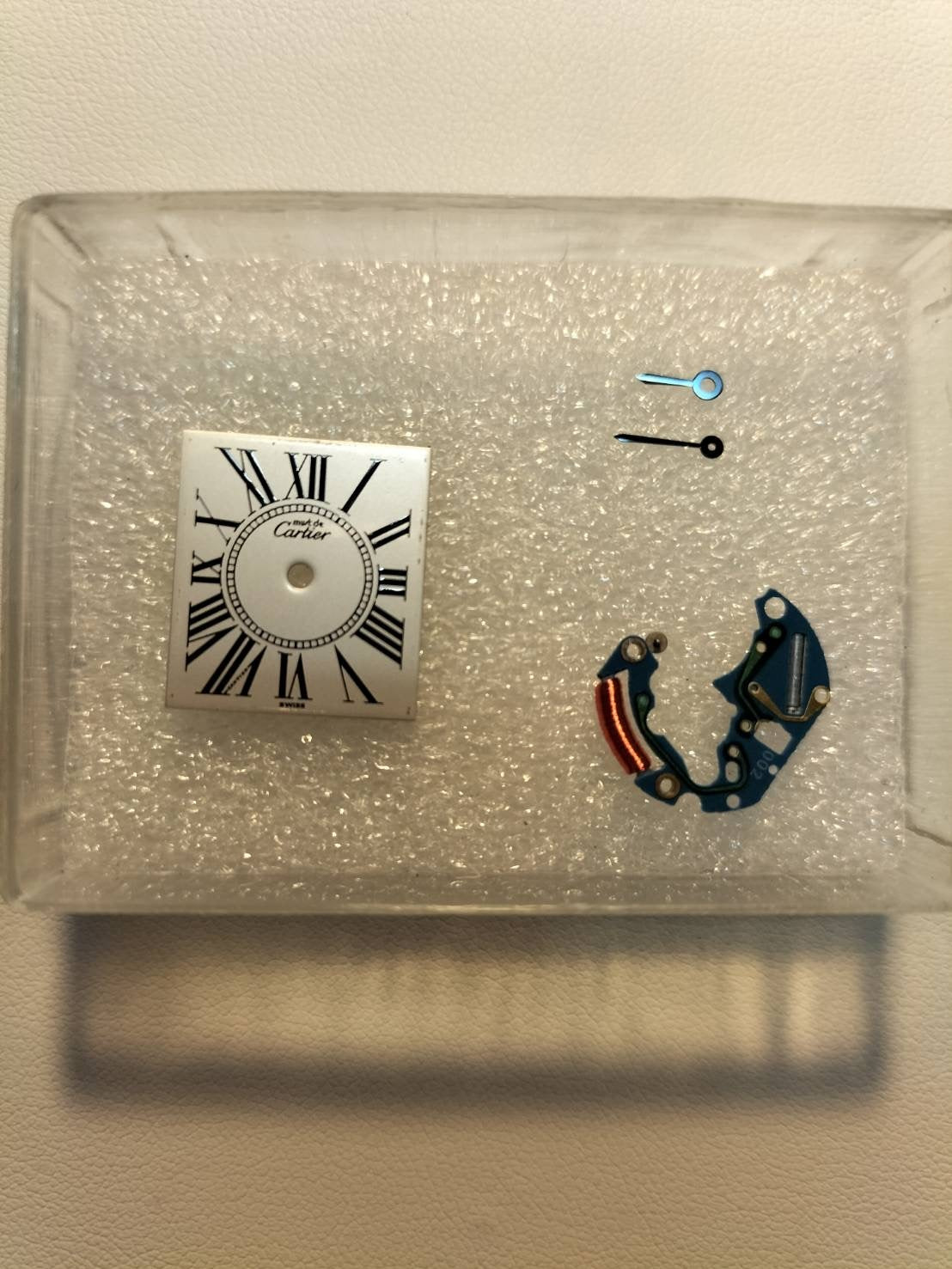 Cartier Must Tank SM W1005554 / 5057001 Quartz Cal.057 SV925 Leather Genuine D-buckle (GP) Opalan dial Genuine replacement belt Box Warranty (1992) Overhauled