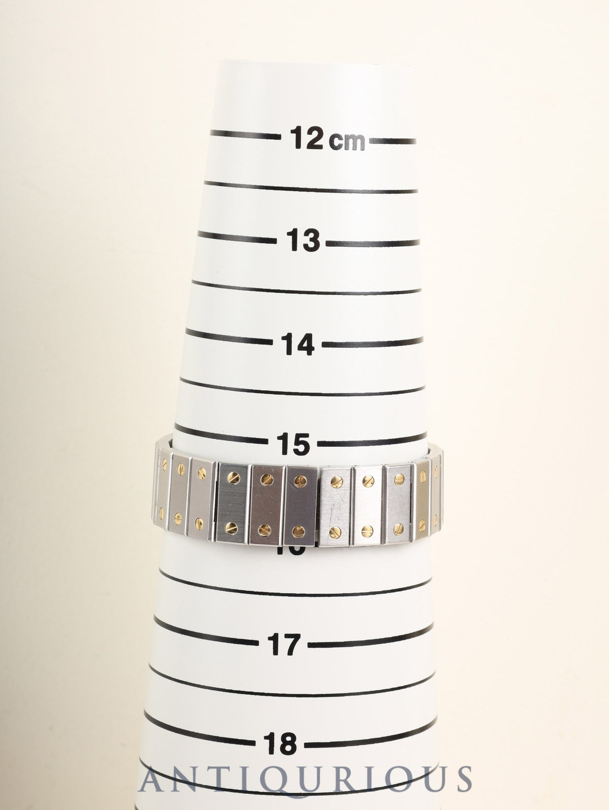 カルティエ サントス カレ LM 81036283/2961 自動巻き Cal.- SS/YG SS/YG ゴーストグレー文字盤(SWISS表記) 箱 冊子 保証書(無記載)クロス オーバーホール済み