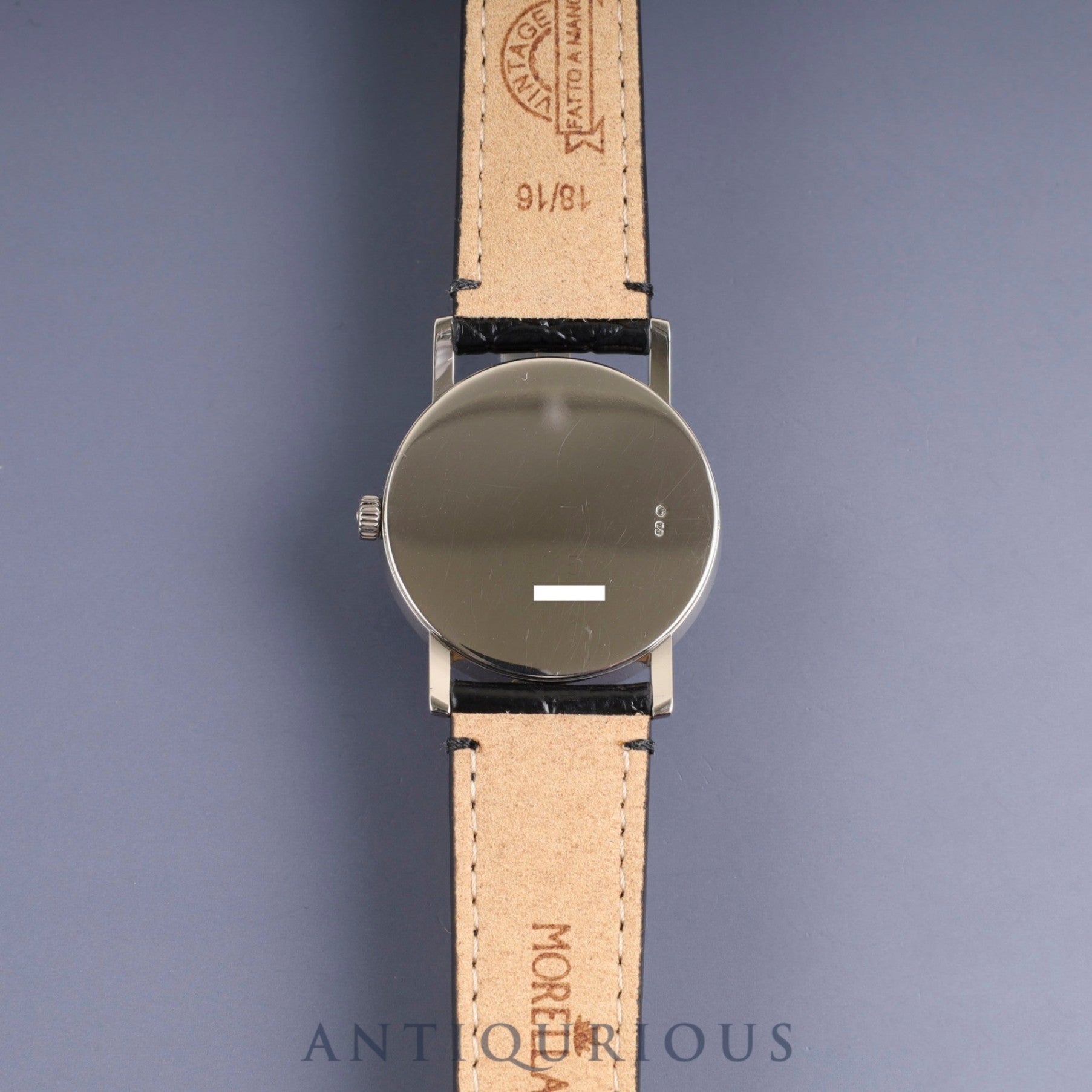 Rolex Cellini 5115 Manual Winding Caliber 1602 750 Leather Strap with Genuine Buckle (750) Black Dial A Series (1998-1999) Overhauled